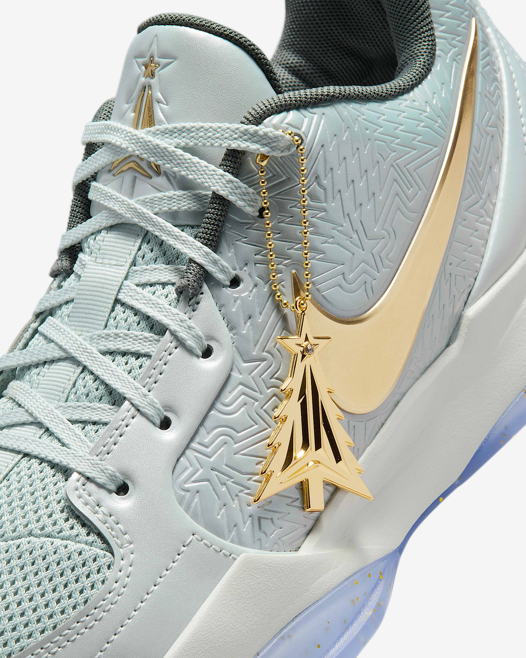 Ja 2 'Tree Top' Basketball Shoes - Light Silver/Iron Grey/Metallic Gold