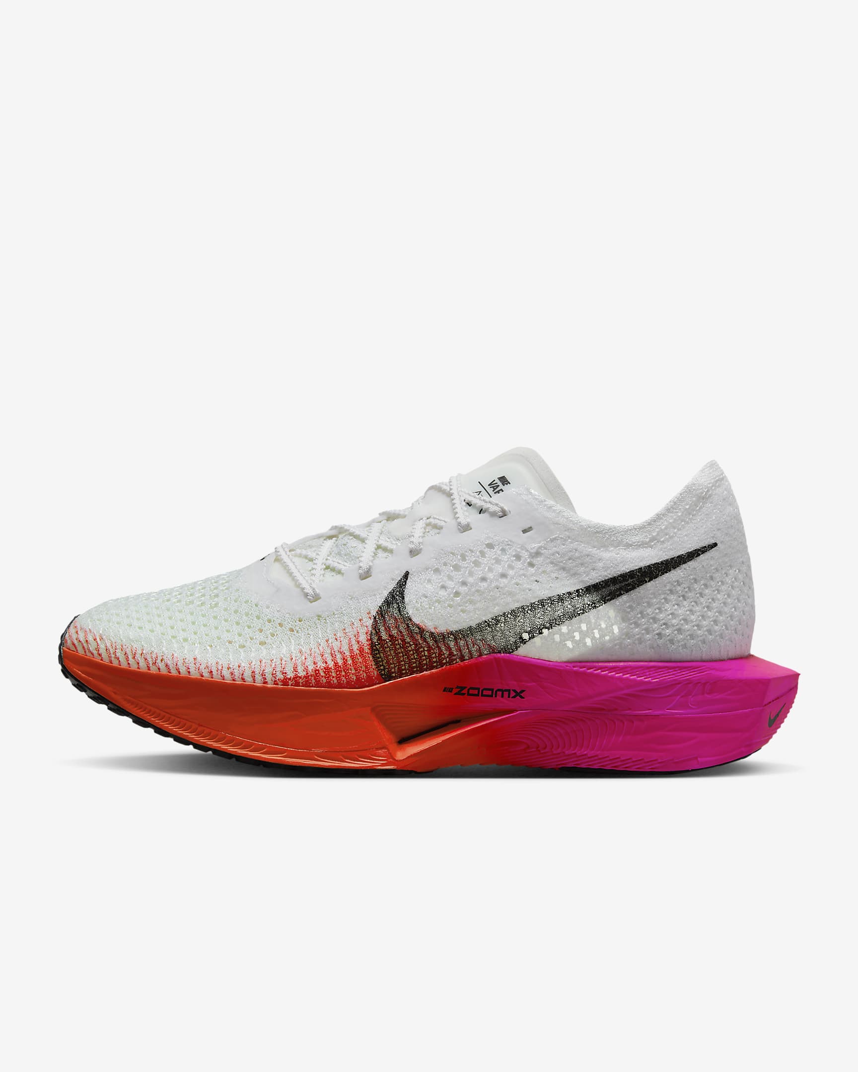 Tenis de carrera en carretera para mujer Nike Vaporfly 3 - Blanco/Carmesí brillante/Rosa feroz/Negro