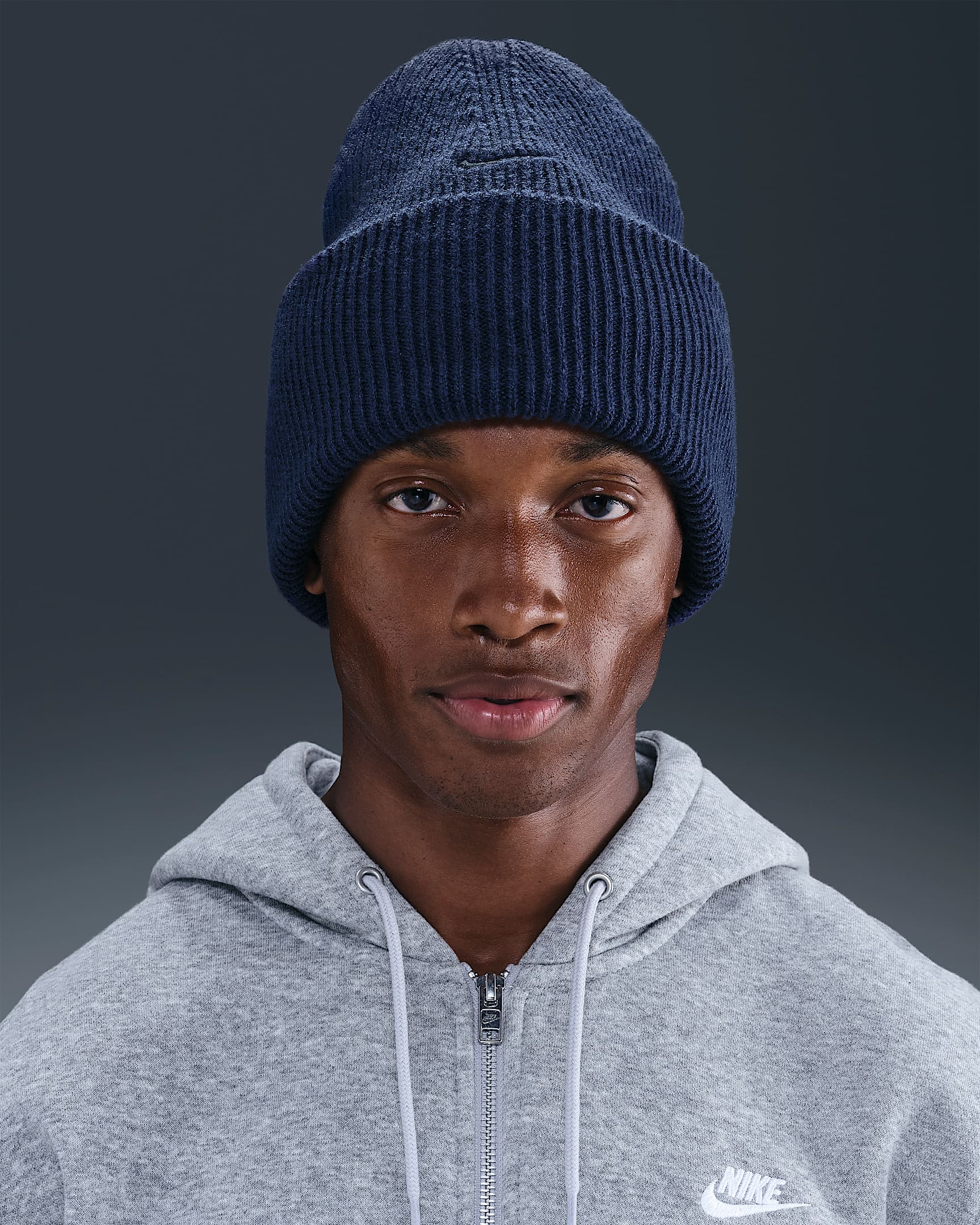 Nike Peak Premium Beanie - Midnight Navy/Midnight Navy