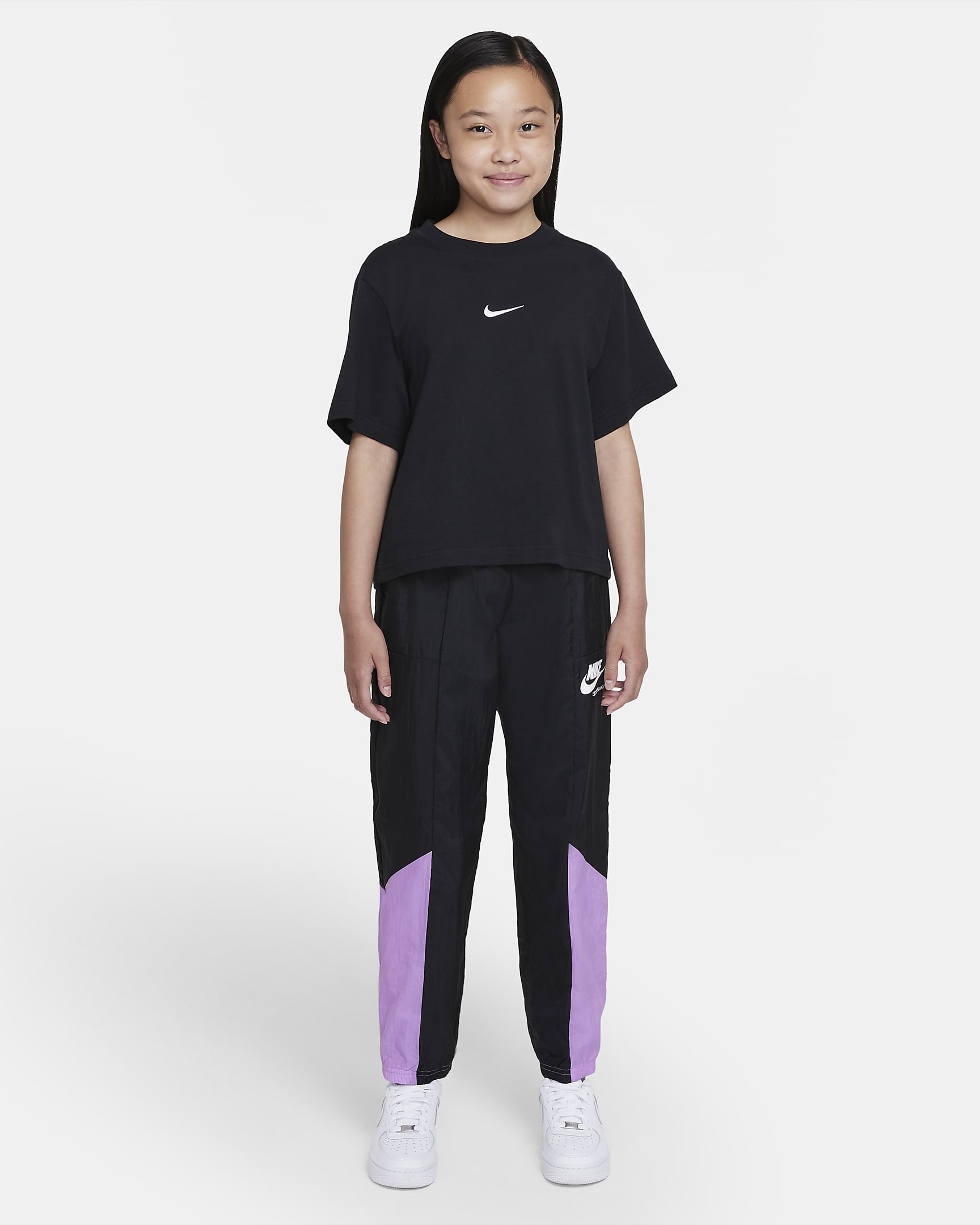 Nike Sportswear Heritage Big Kids' (Girls') Woven Pants. Nike.com