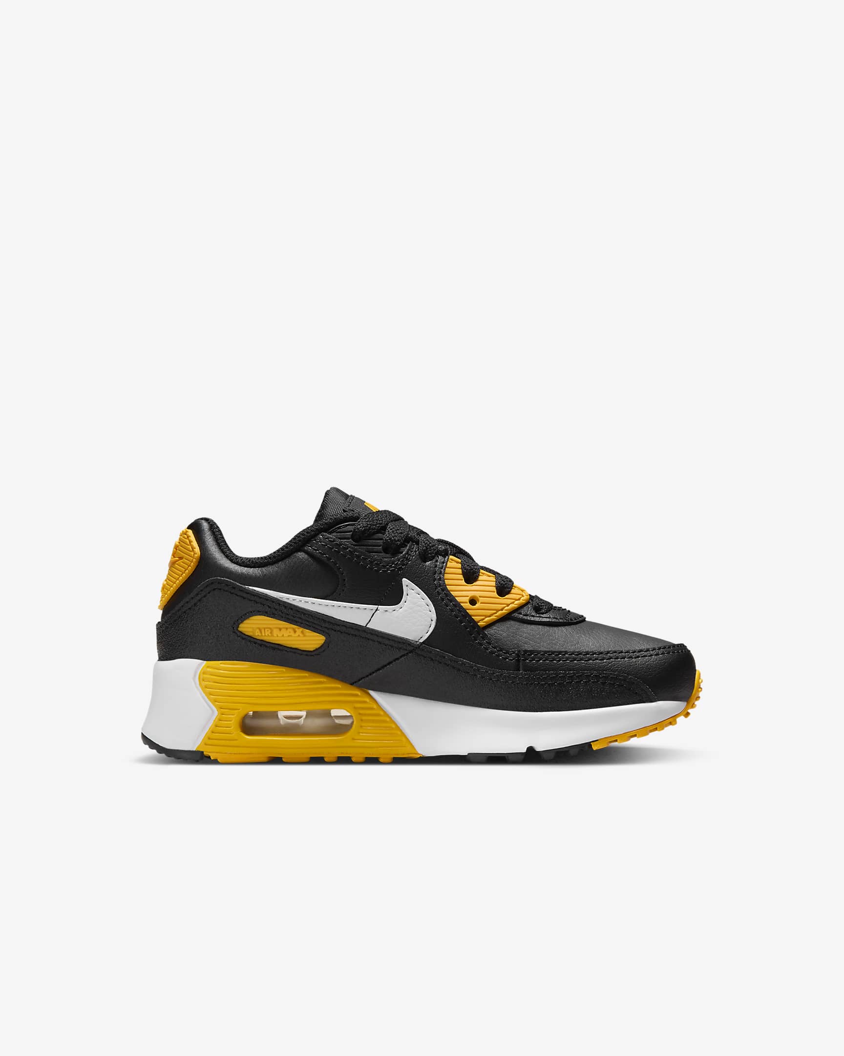 Nike Air Max 90 LTR Younger Kids' Shoes - Black/University Gold/White