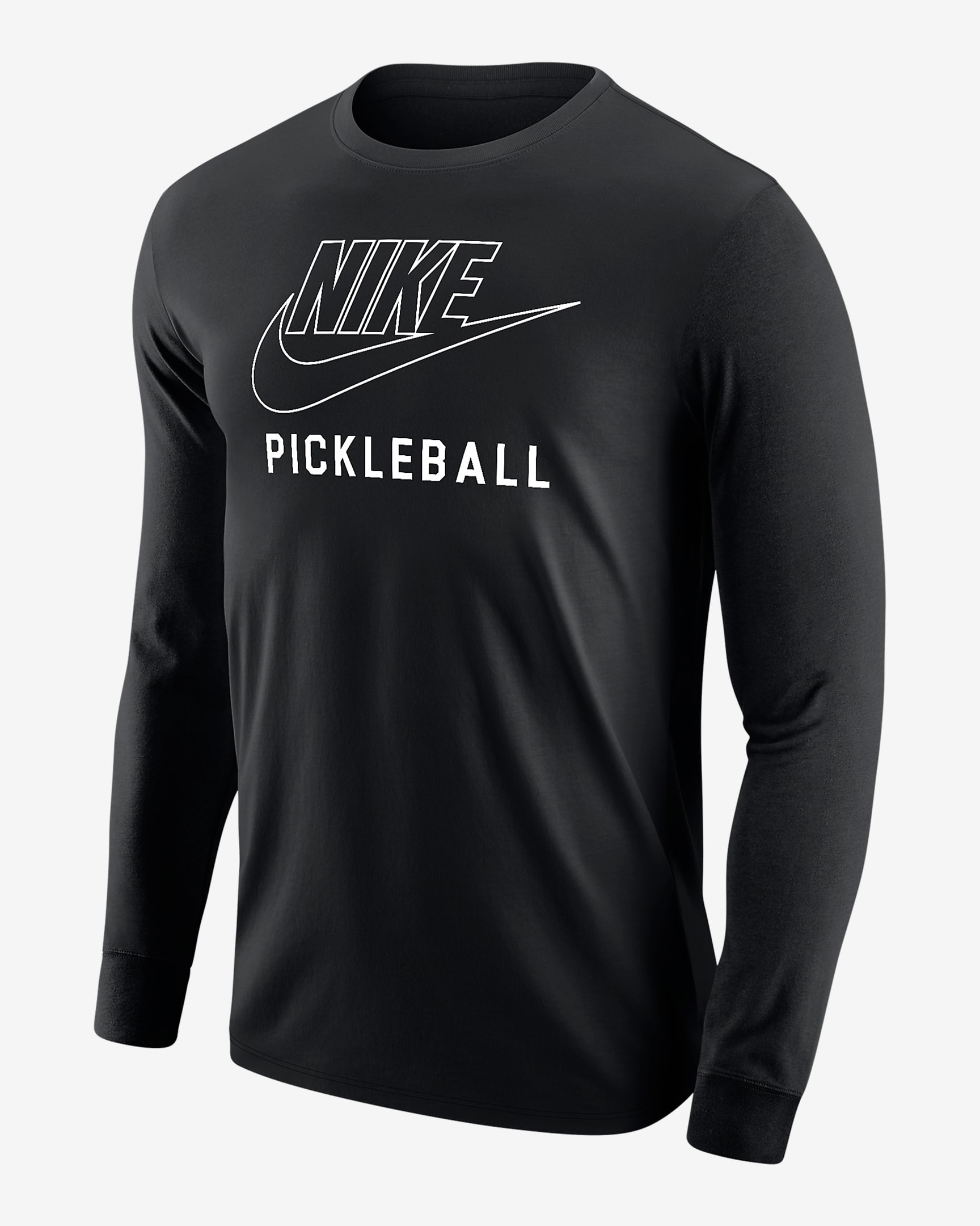 Nike Swoosh Men's Pickleball Long-Sleeve T-Shirt - Black