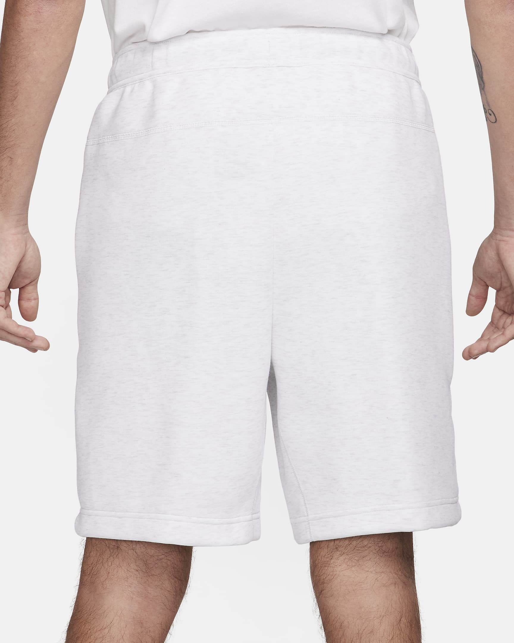 Shorts Nike Sportswear Tech Fleece för män - Birch Heather/Svart