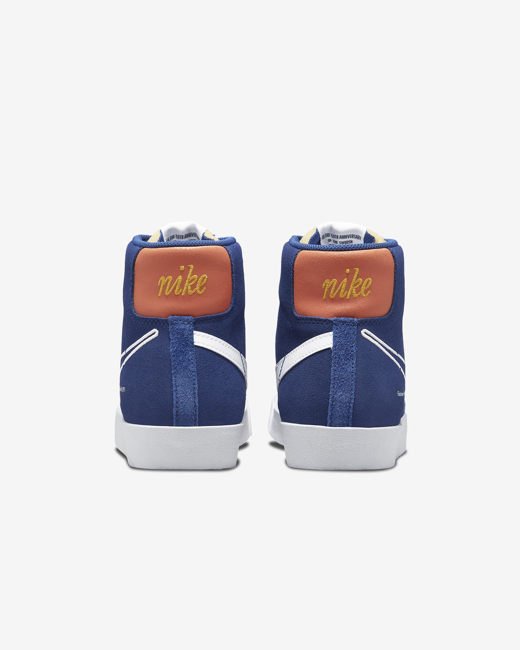 Nike Blazer Mid '77 Men's Shoes - Deep Royal Blue/Orange/University Gold/White