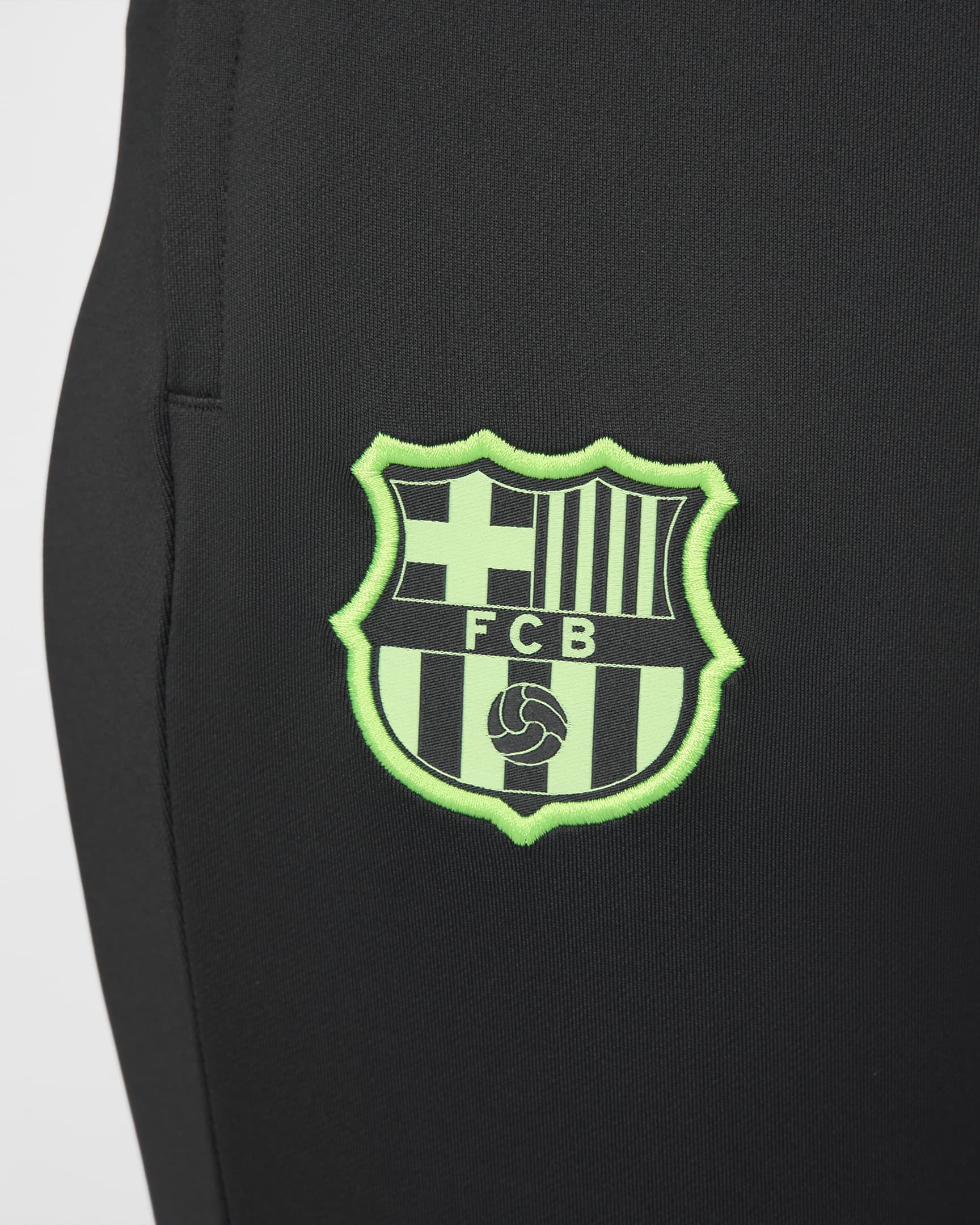 F.C. Barcelona Strike Third Women's Nike Dri-FIT Football Pants - Anthracite/Old Royal/Lime Blast