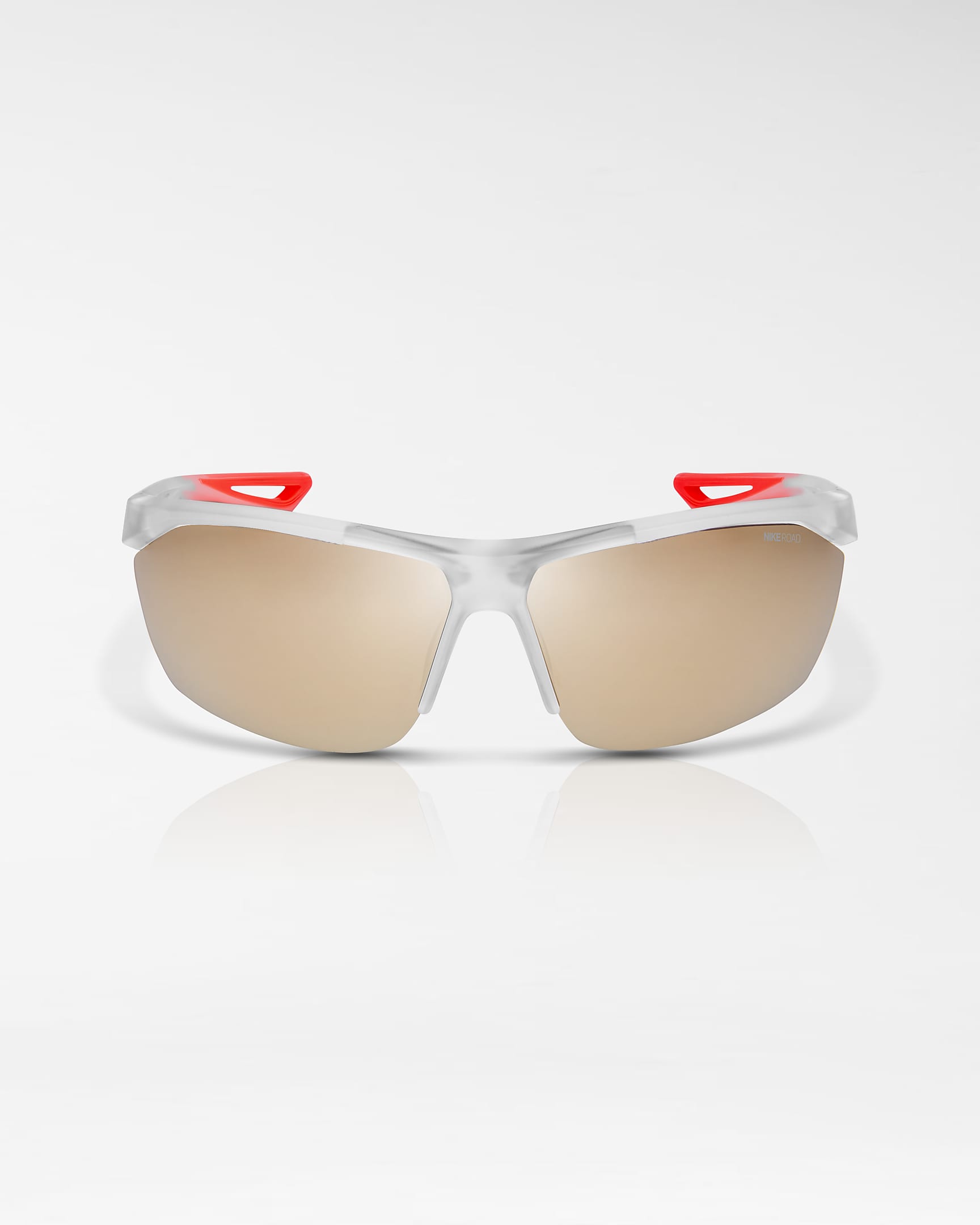 Nike Tailwind Sunglasses (Road Tint) - Clear/Bright Crimson