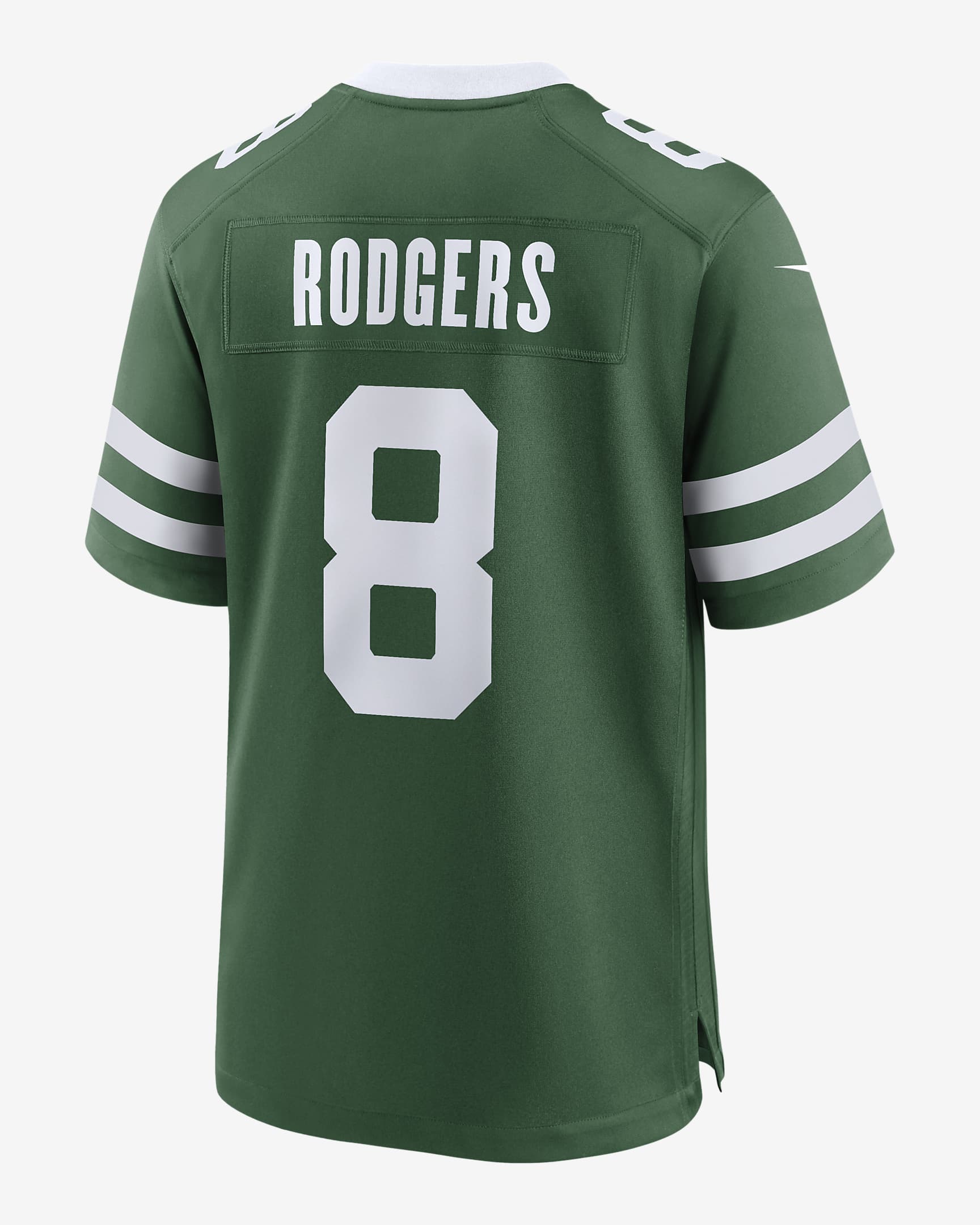 Jersey de fútbol americano Nike de la NFL Game para hombre Aaron Rodgers New York Jets - Verde