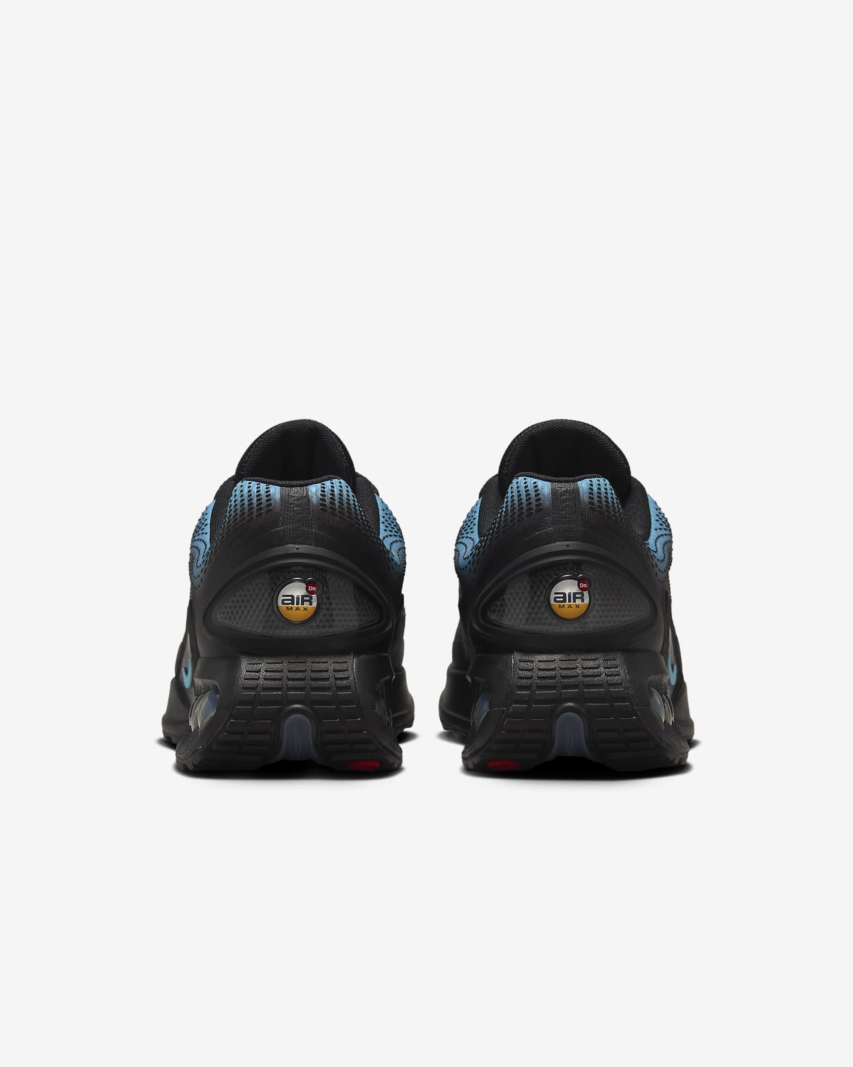 Tenis Nike Air Max Dn - Negro/Gris azulado/Rojo cometa/Azul báltico