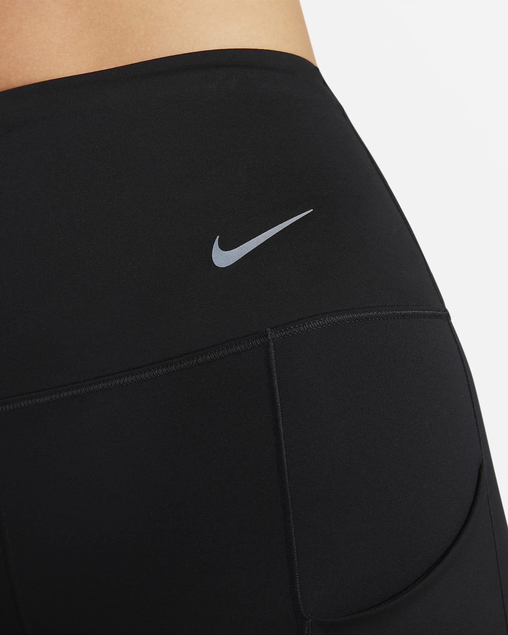 Nike Go Women's Firm-Support High-Waisted Leggings with Pockets - Black/Black