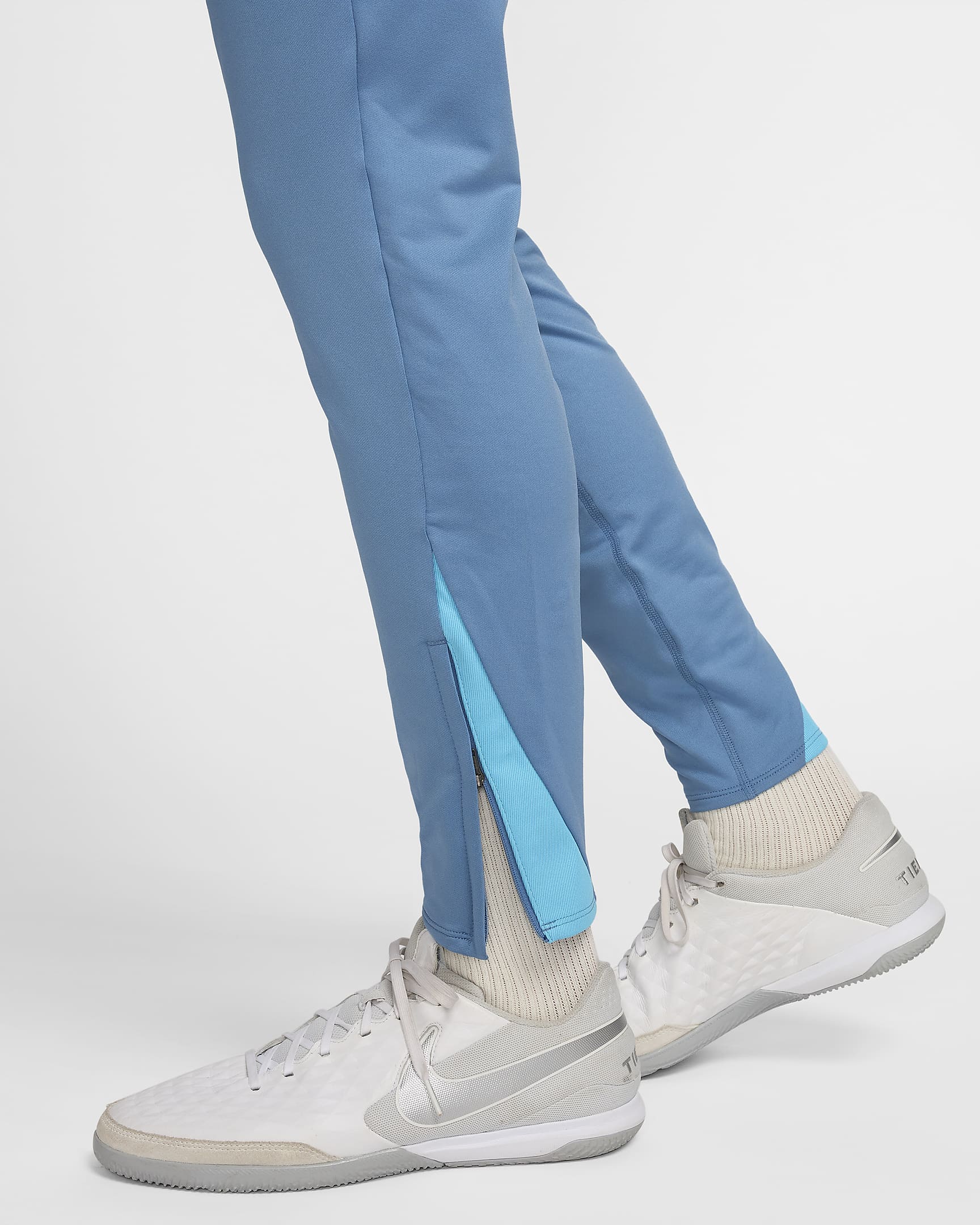 Pantalon de foot Dri-FIT Nike Strike pour homme - Aegean Storm/Aegean Storm/Baltic Blue/Blanc