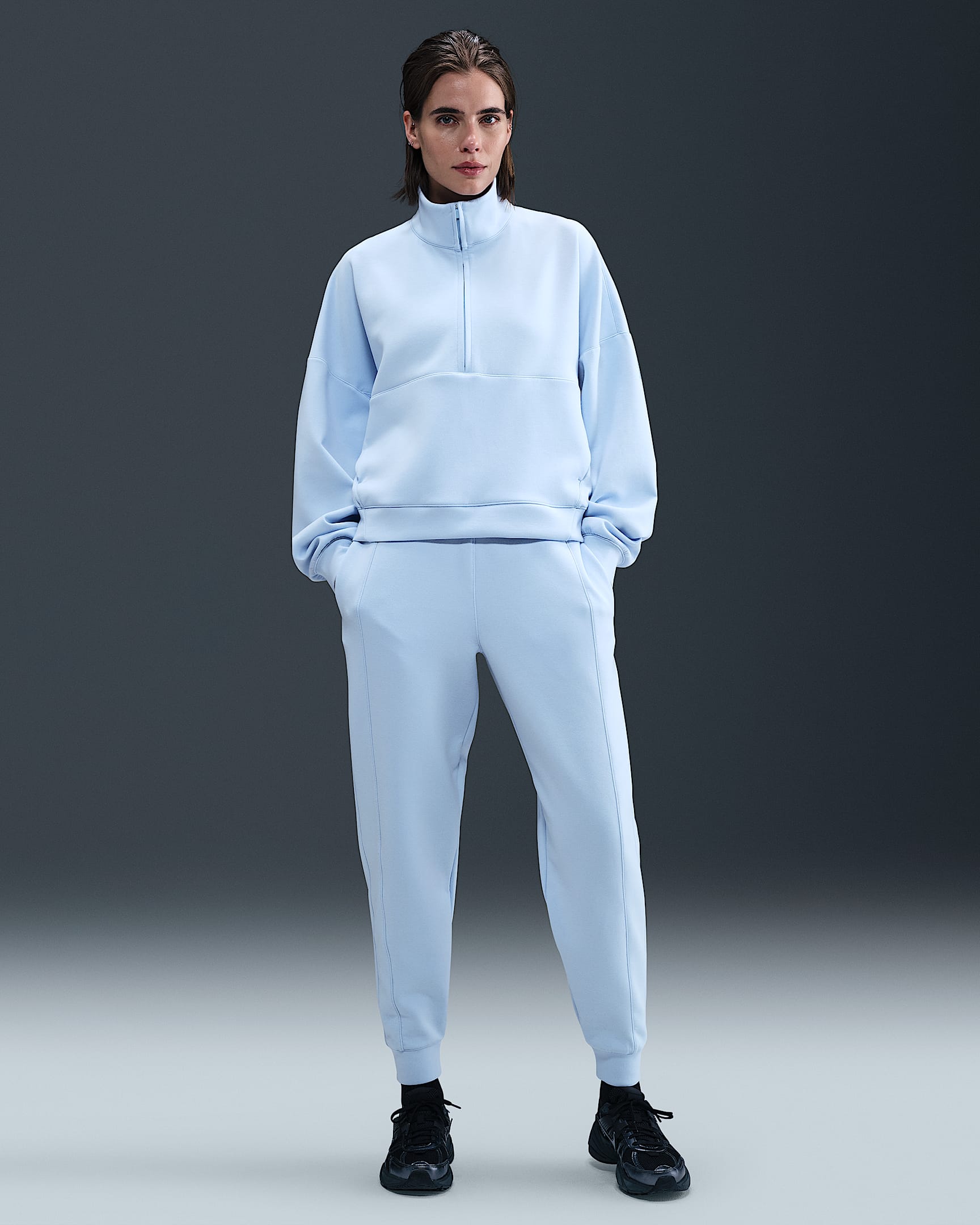 Survêtement taille mi-haute Dri-FIT Nike 24.7 ImpossiblySoft pour femme - Celestine Blue/Psychic Blue