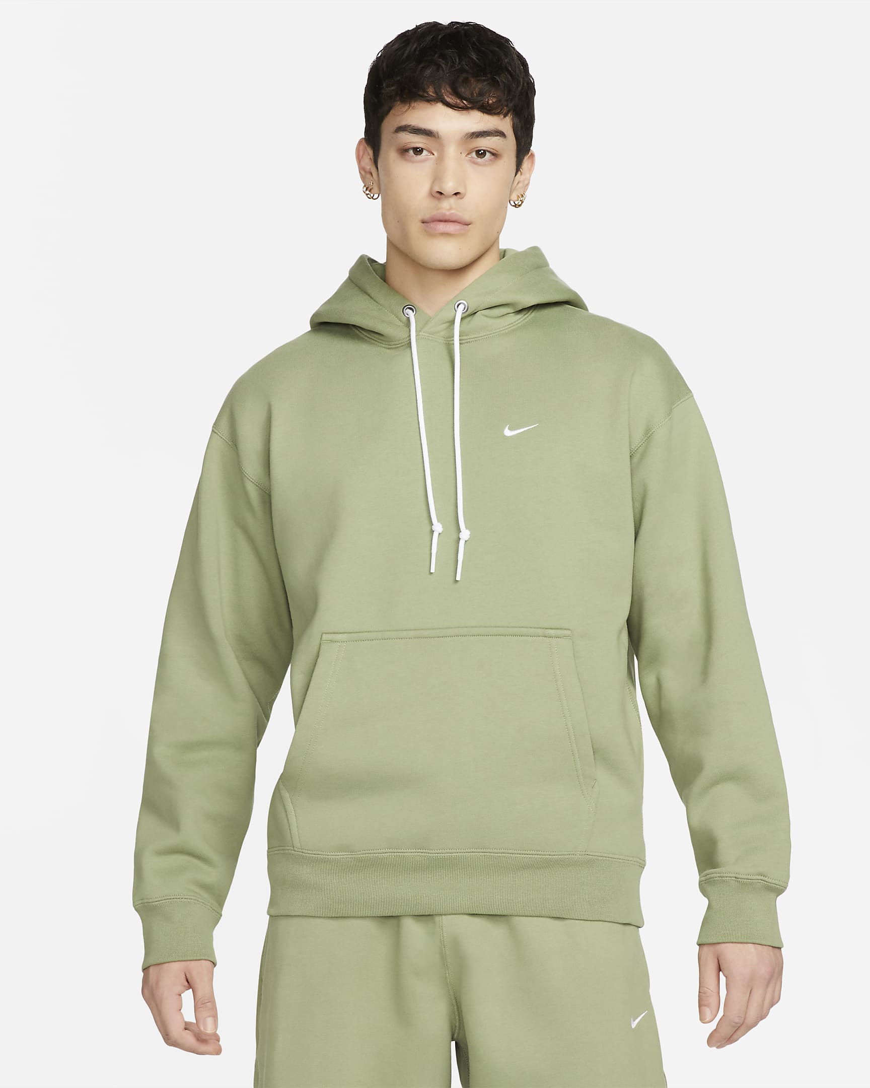 Nike Solo Swoosh Men's Fleece Pullover Hoodie. Nike VN