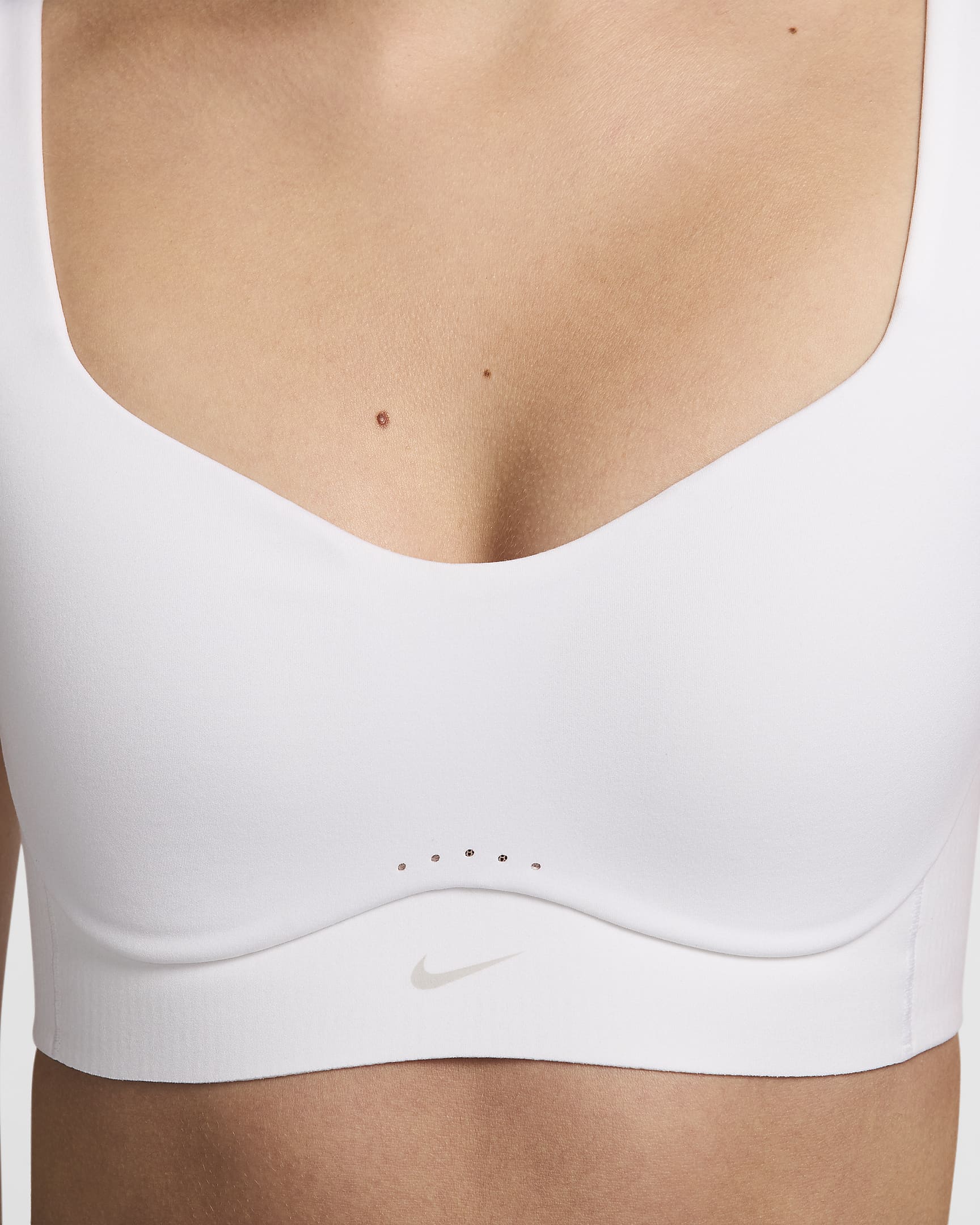 Nike Alate High-Support Women's Padded Convertible Sports Bra - White/Cool Grey