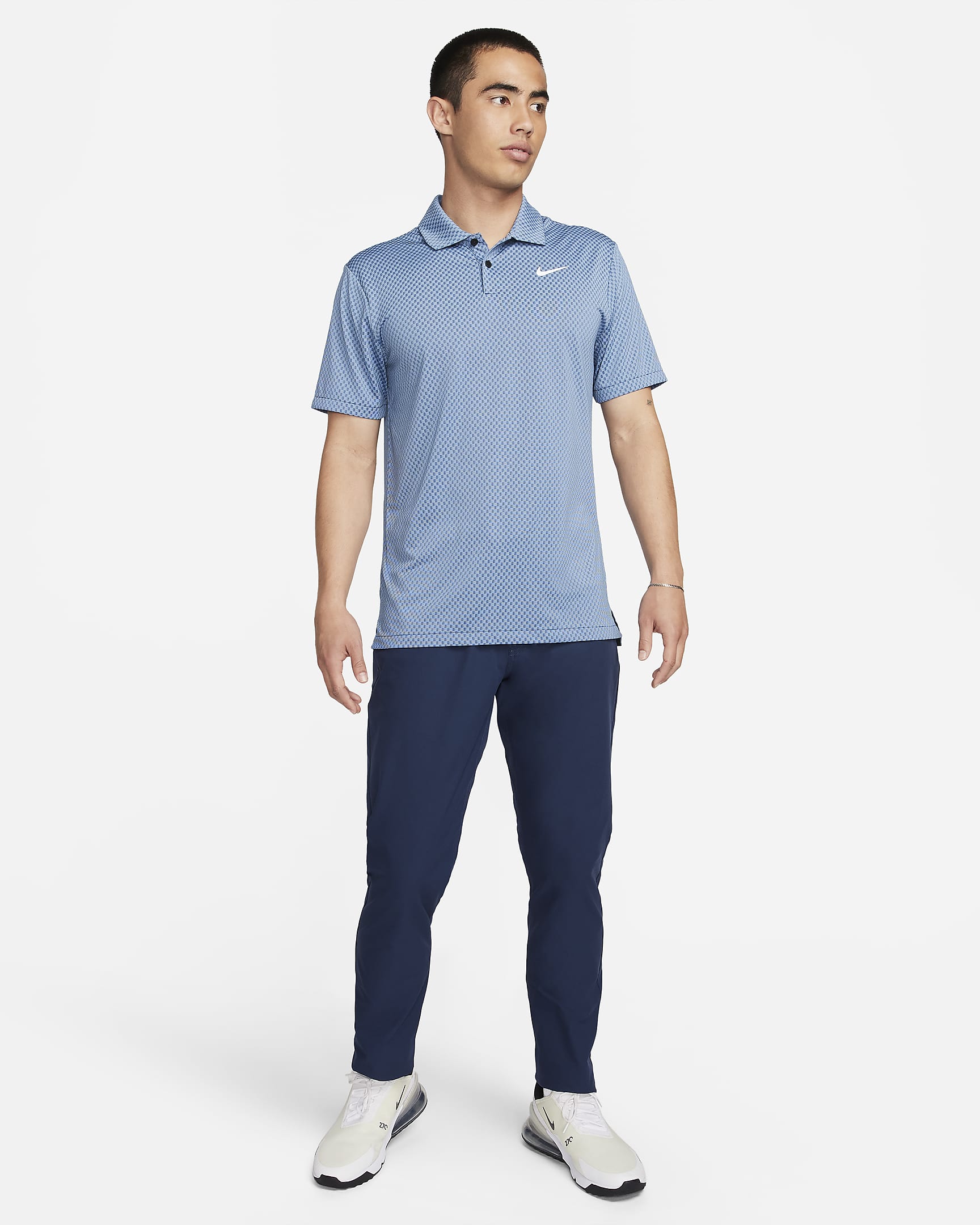 Nike Tour Men's Dri-FIT Golf Polo - Midnight Navy/Court Blue/University Blue/White