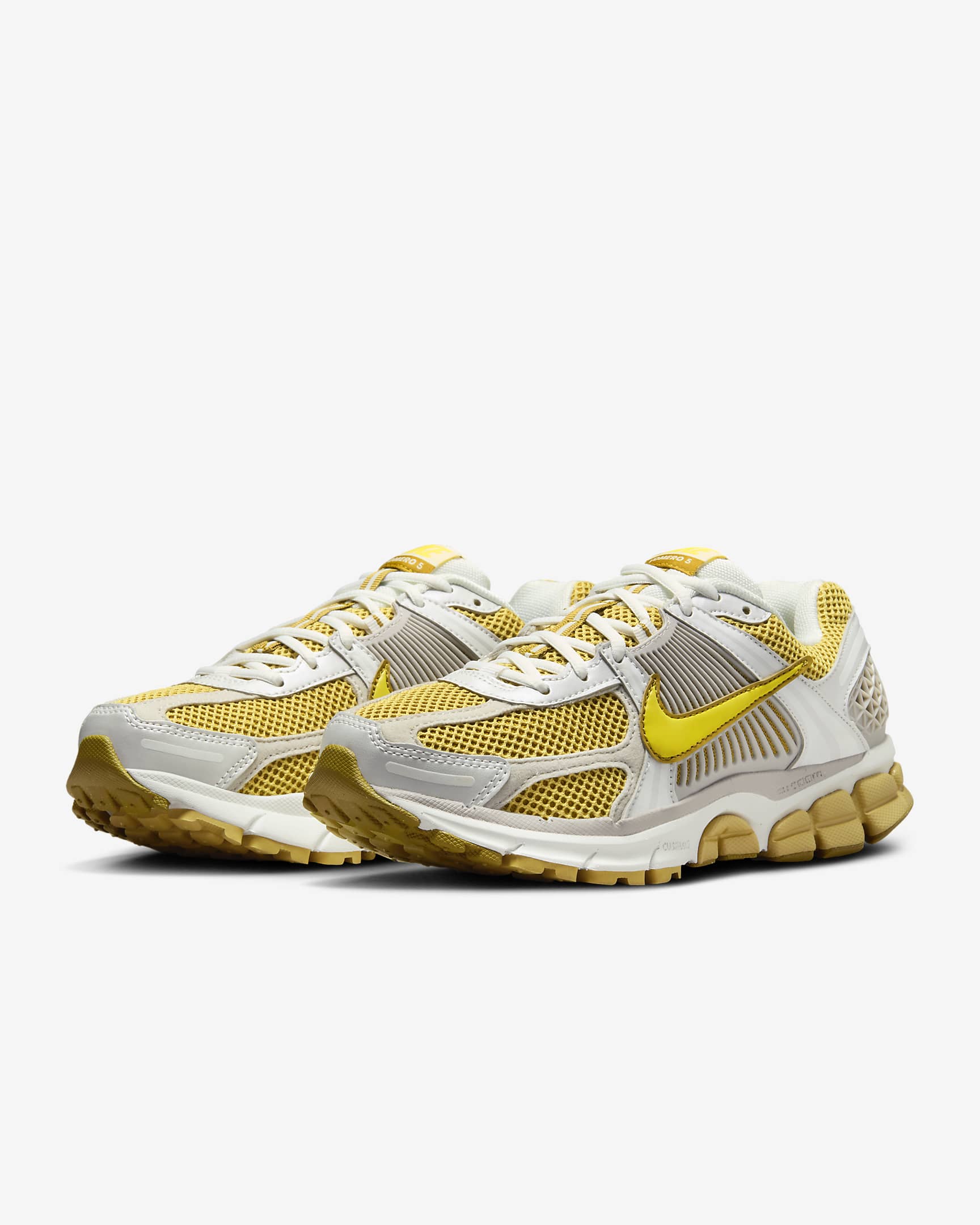 Nike Zoom Vomero 5-sko til kvinder - Bronzine/Metallic Summit White/Light Iron Ore/Lightning