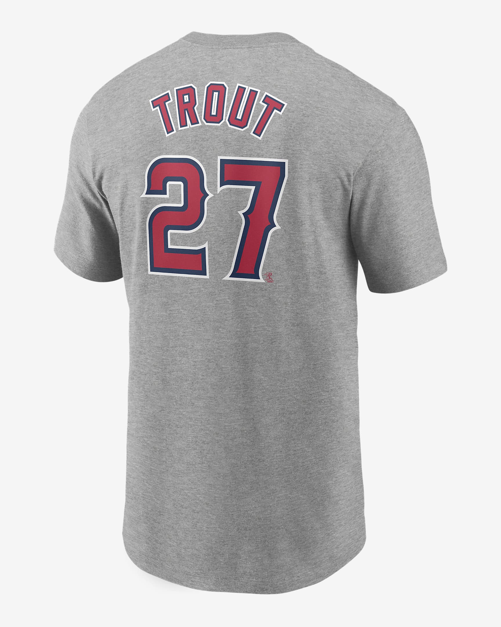MLB Los Angeles Angels (Mike Trout) Men's T-Shirt - Metallic Silver