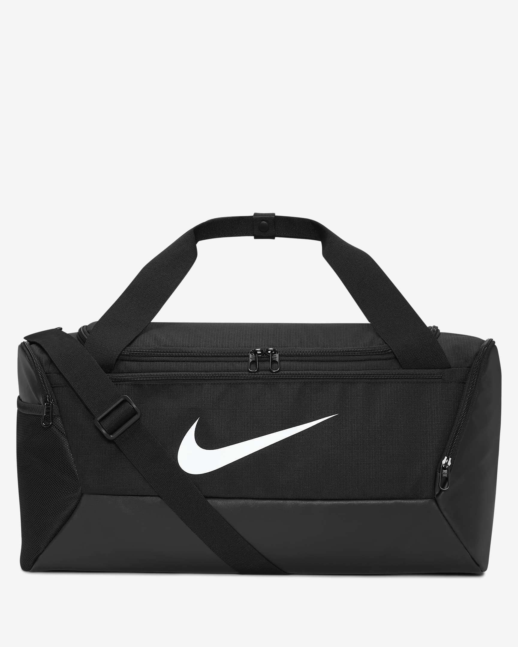 Nike Brasilia 9.5-træningstaske (lille, 41 liter) - sort/sort/hvid