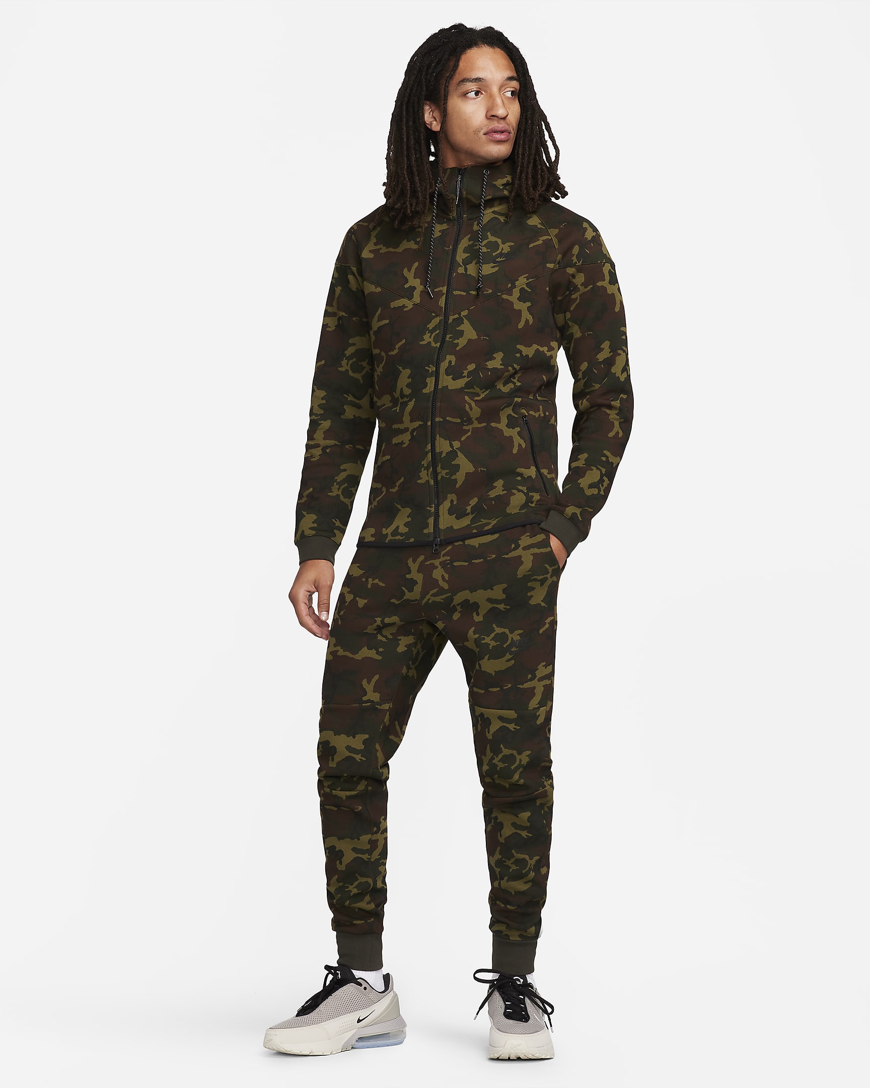 Nike Sportswear Tech Fleece OG Windrunner Men's Full-Zip Camo Jacket ...