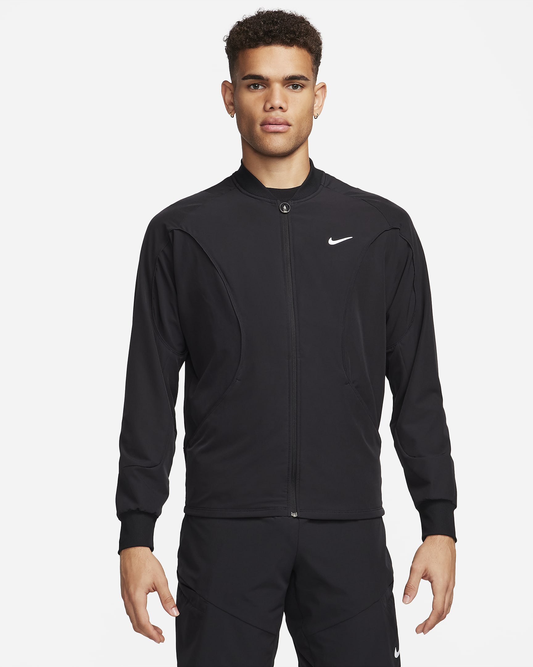 NikeCourt Advantage Men's Jacket - Black/White