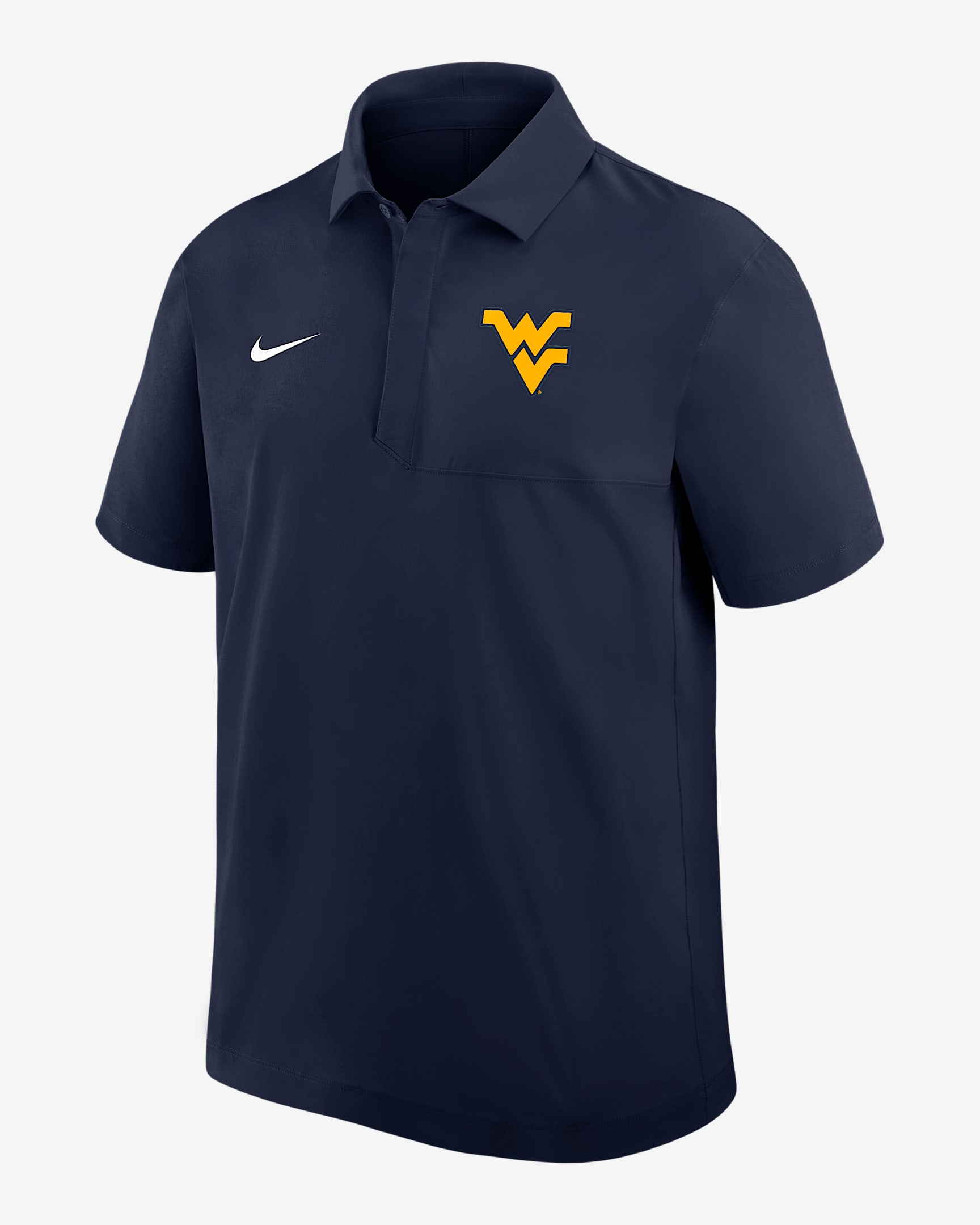 Polo universitario Nike Dri-FIT para hombre West Virginia - Azul marino