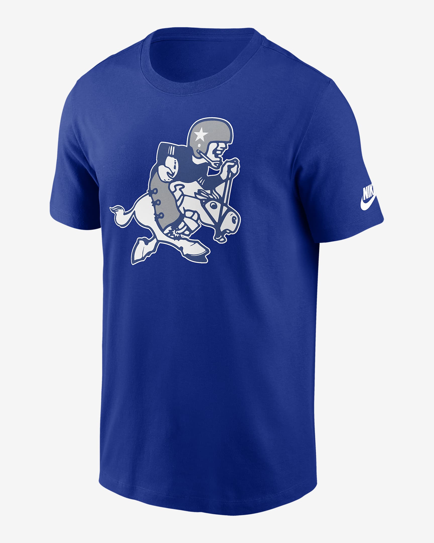 Dallas Cowboys Rewind Retro Joe Essential Men’s Nike NFL T-Shirt - Royal