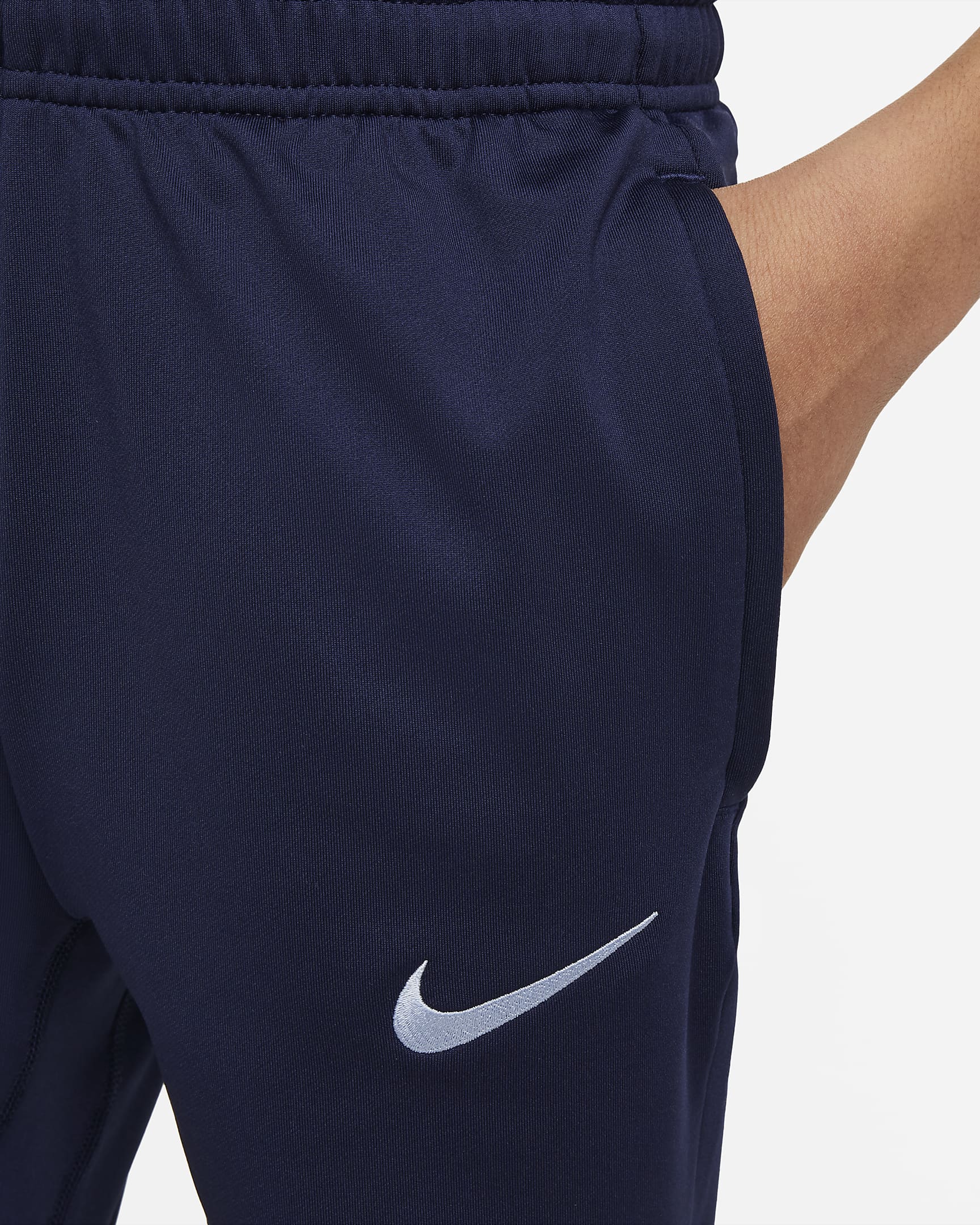 FFF Strike Older Kids' Nike Dri-FIT Football Knit Pants - Blackened Blue/Cobalt Bliss/Cobalt Bliss