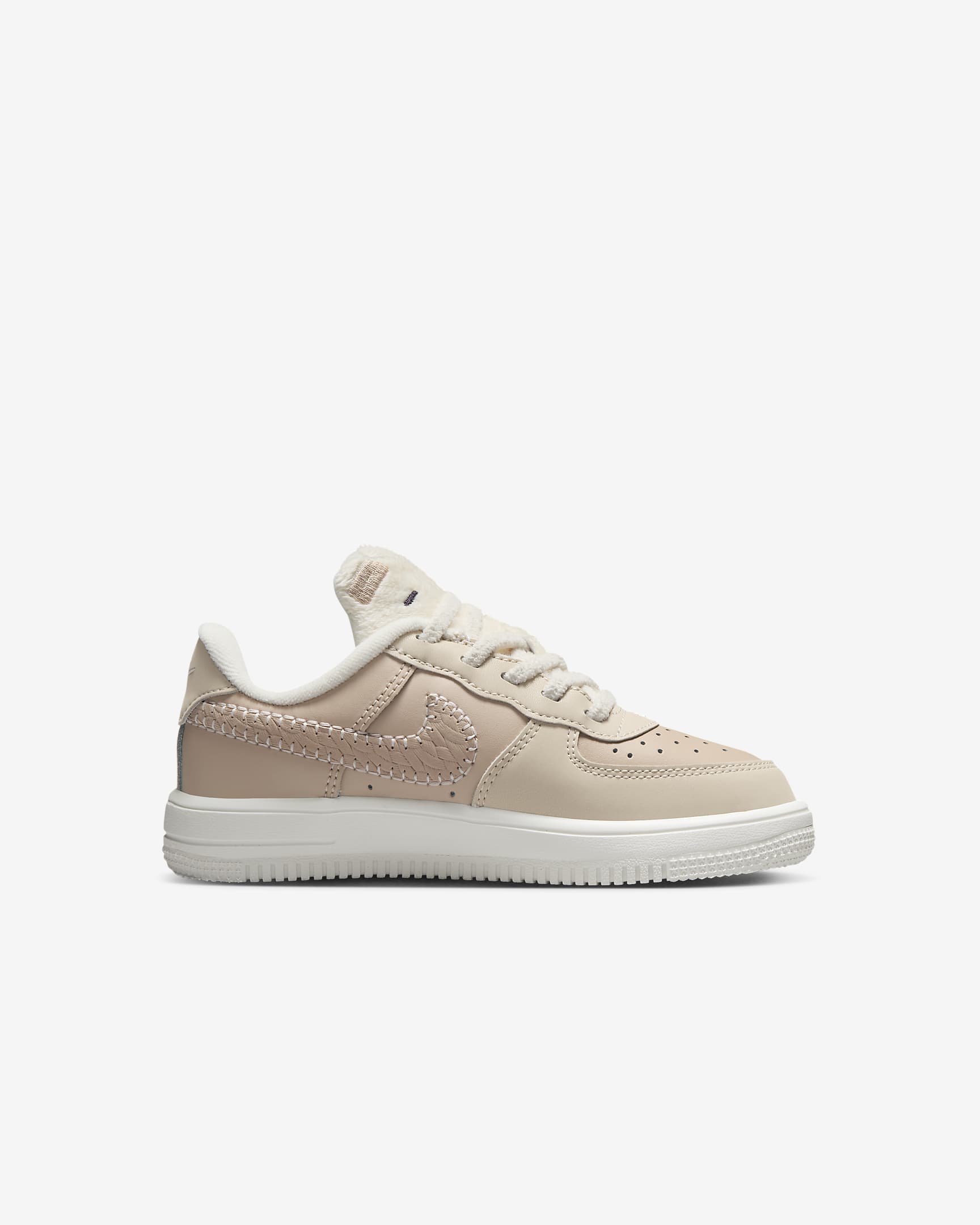 รองเท้าเด็กเล็ก Nike Force 1 Low SE EasyOn - Sanddrift/Sail/Dark Raisin/Pale Ivory