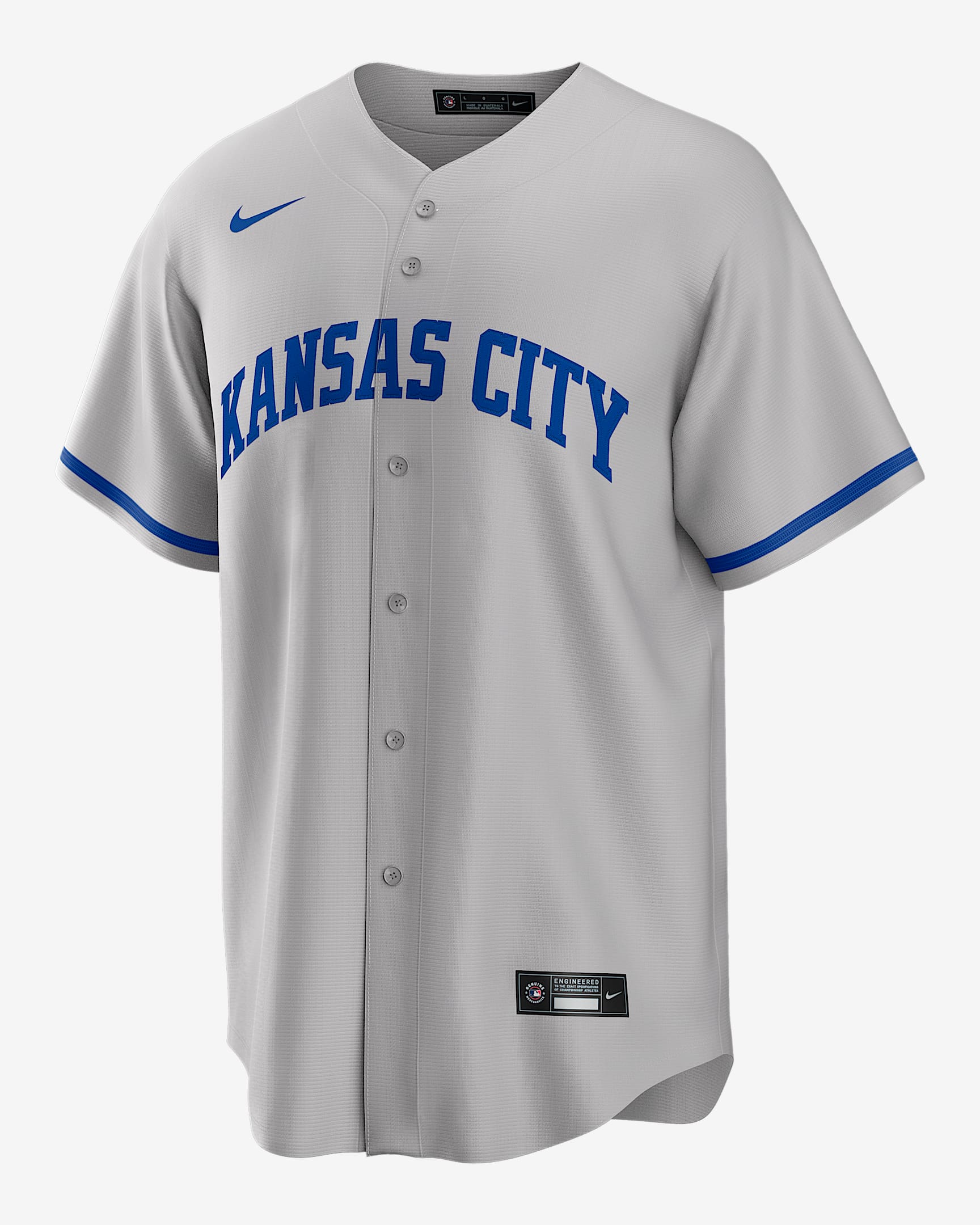 Jersey Nike de la MLB Replica para hombre Bobby Witt Jr. Kansas City Royals - Gris