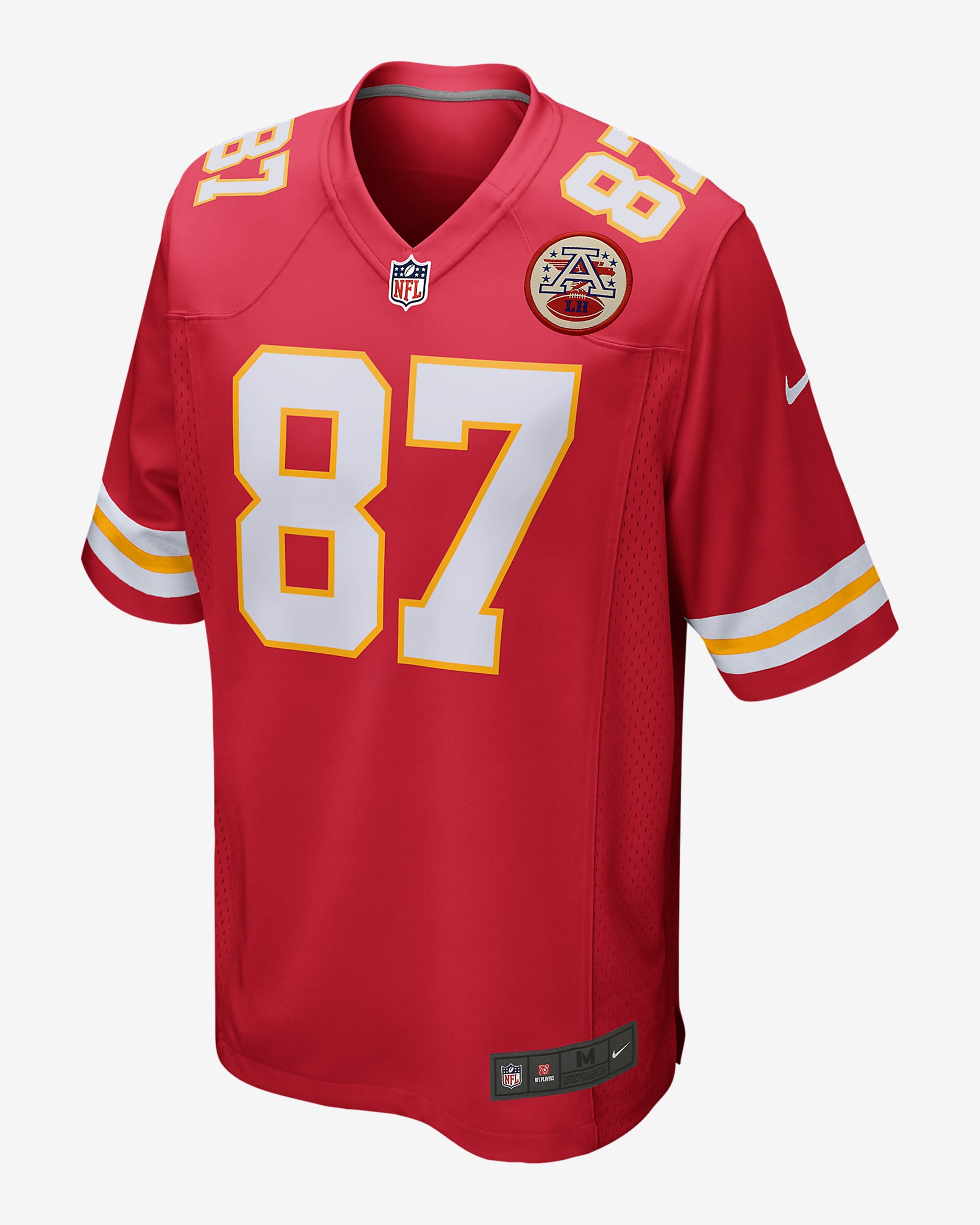 Jersey de fútbol americano Game para hombre NFL Kansas City Chiefs (Travis Kelce) - Rojo universitario