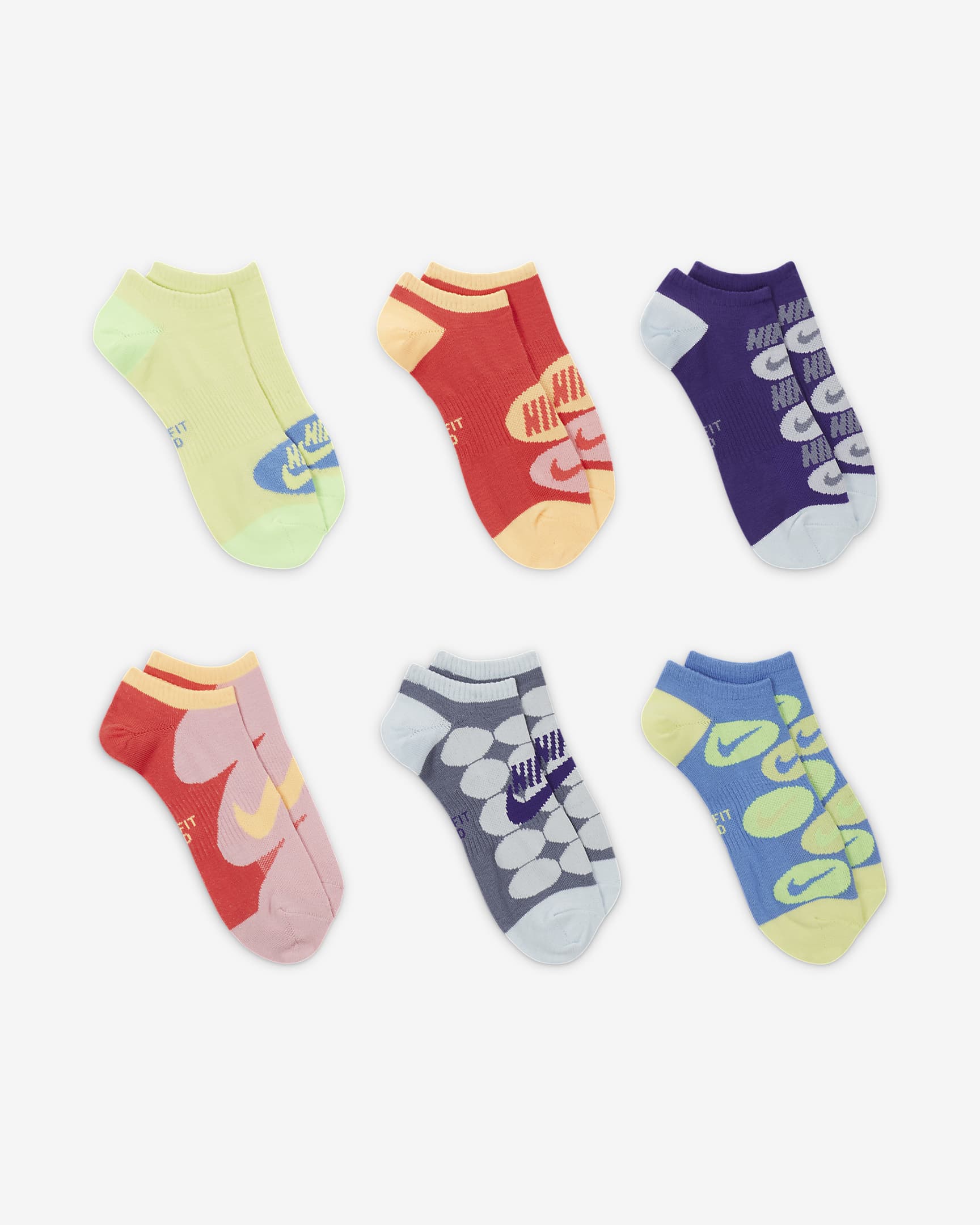 Nike Everyday Lightweight Training NoShow Socks (6 Pairs). Nike NZ