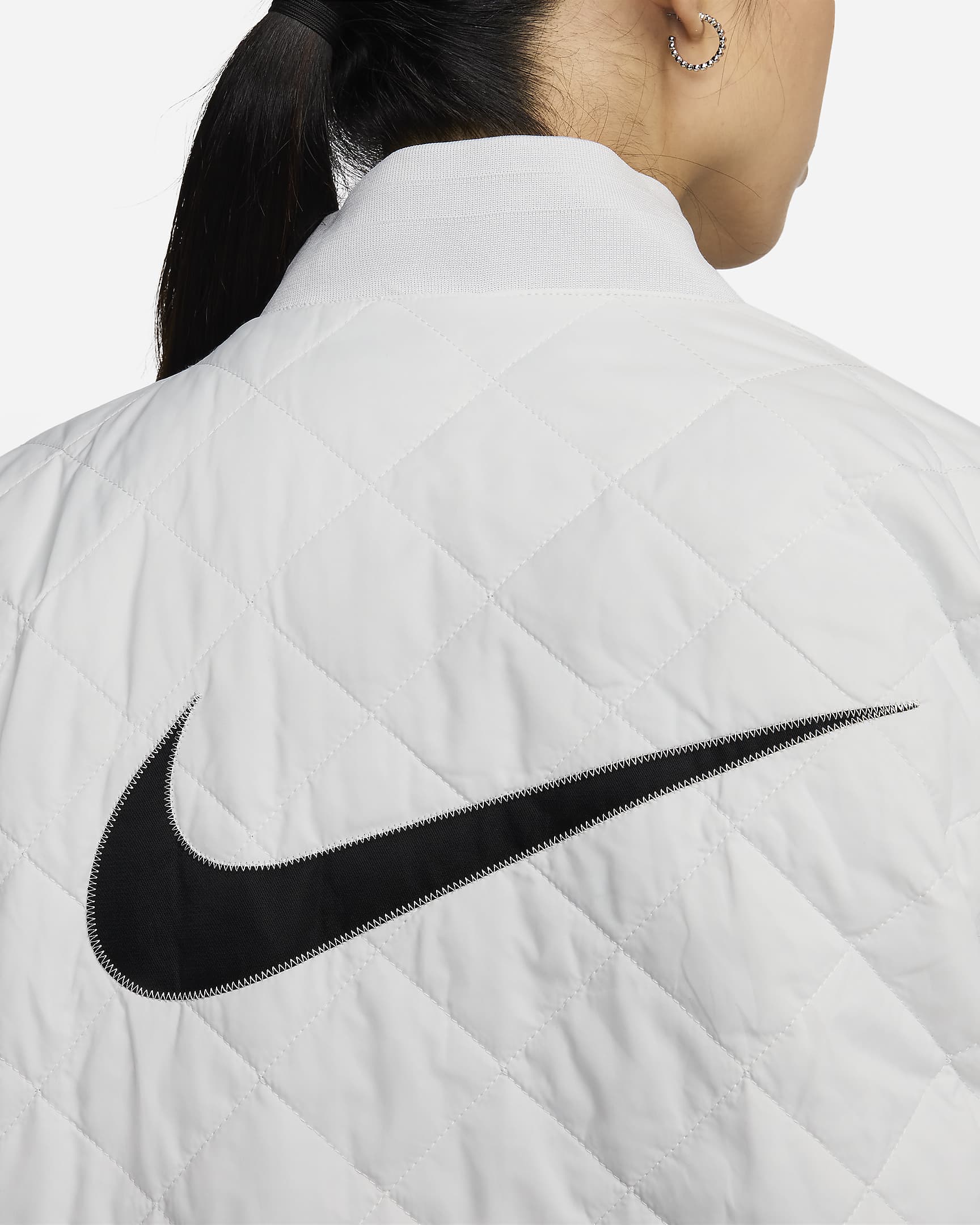 Nike Sportswear Women's Varsity Bomber Jacket - Photon Dust/Photon Dust/Black