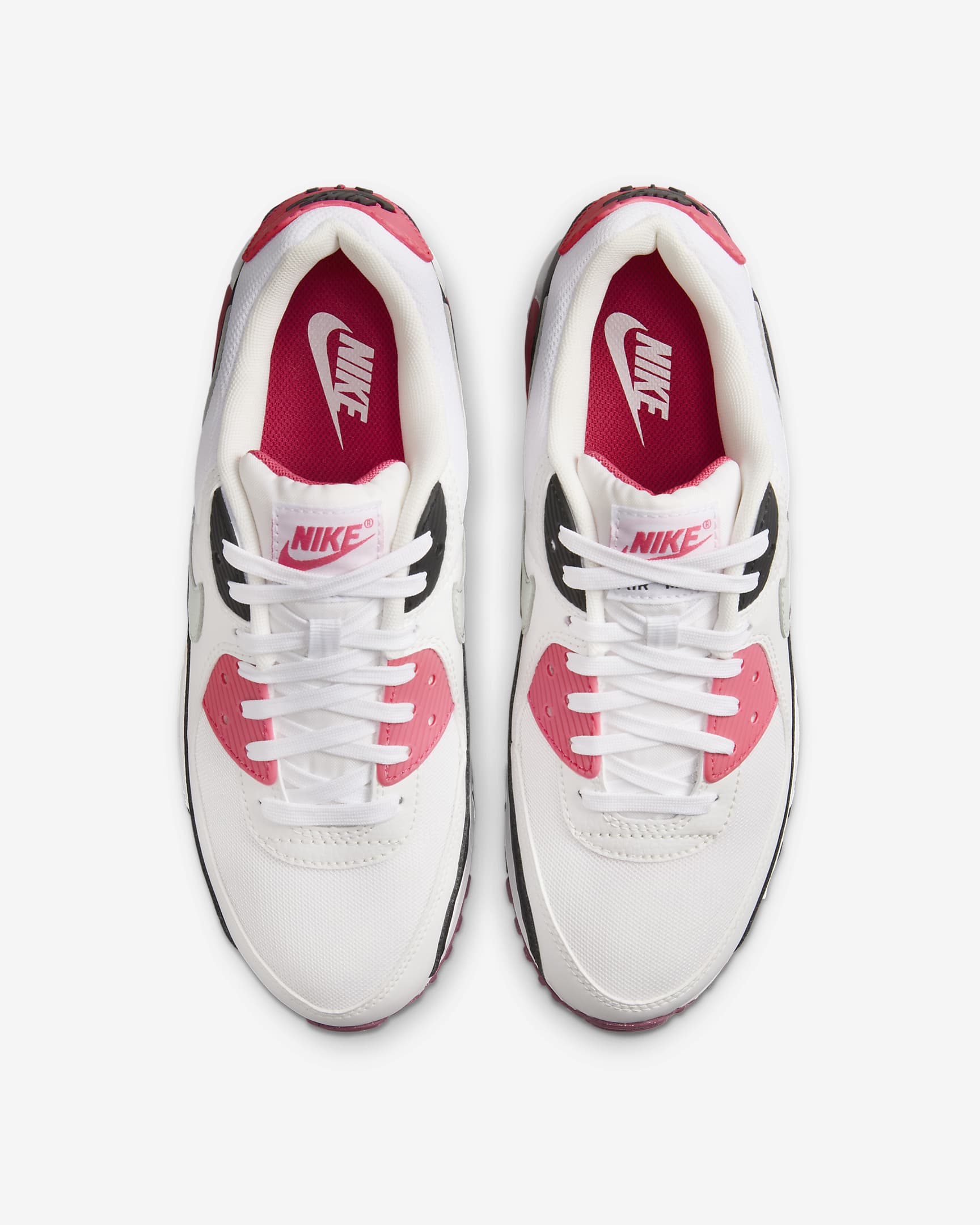 Nike Air Max 90 Women's Shoes - White/Aster Pink/Black/Light Silver