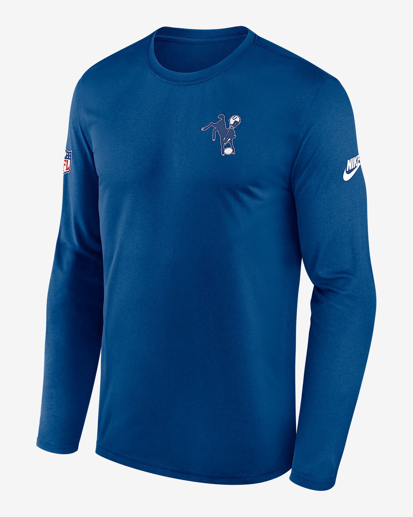 Indianapolis Colts Alt Legend Small Logo Men's Nike Dri-FIT NFL Long-Sleeve T-Shirt - Blue