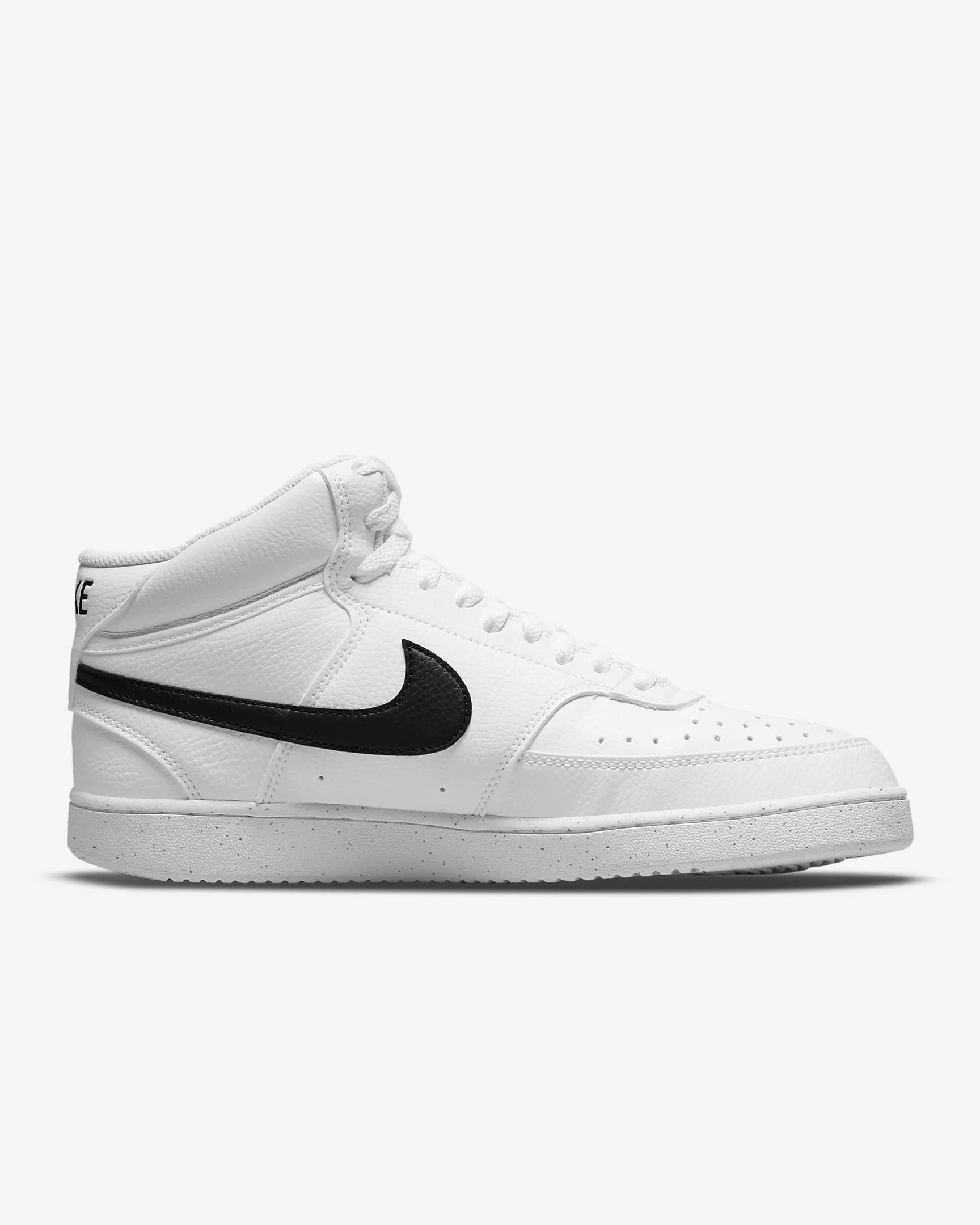 Nike Court Vision Mid Next Nature Men's Shoes - White/White/Black