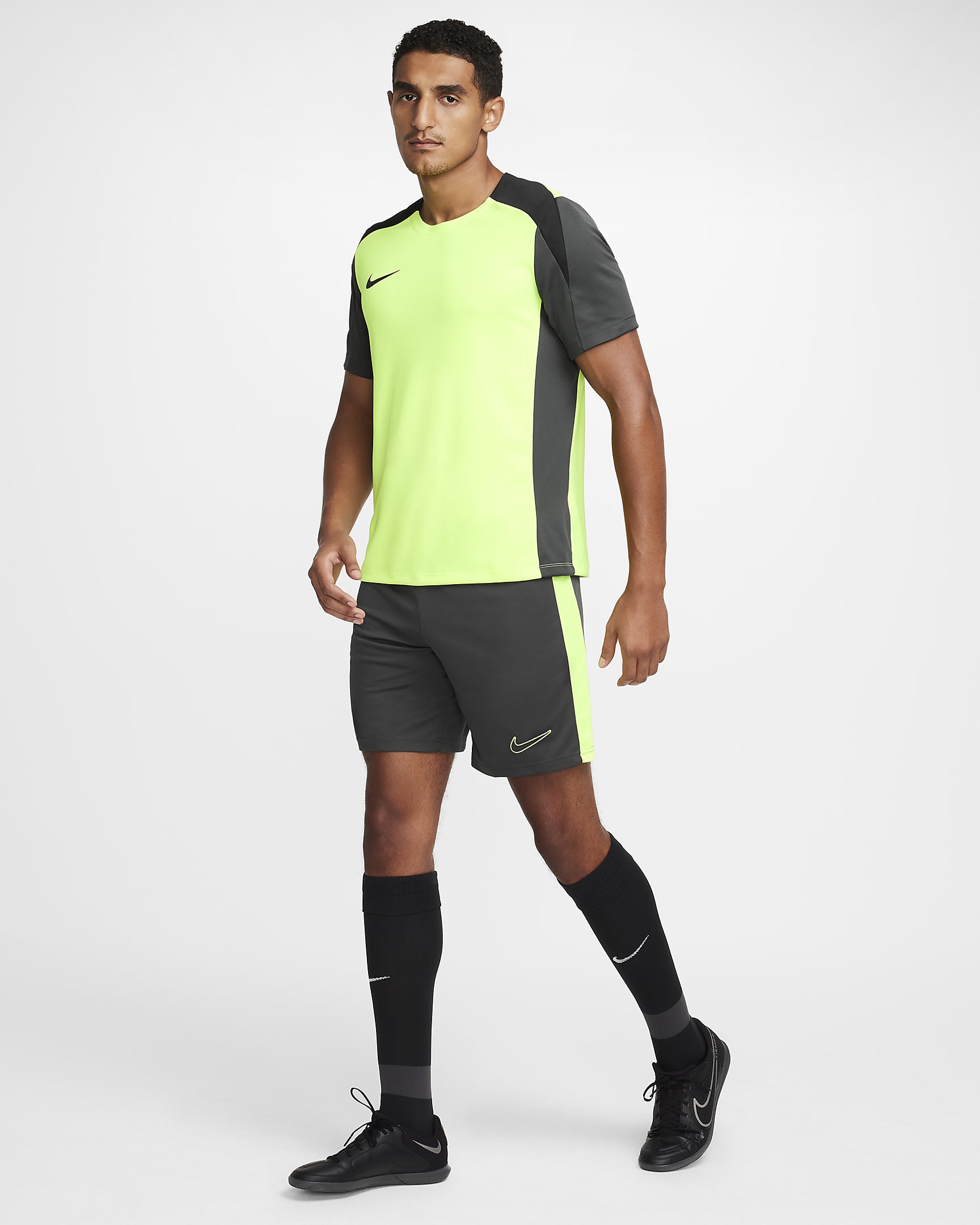 Nike Dri-FIT Academy Men's Dri-FIT Football Shorts - Anthracite/Volt/Volt