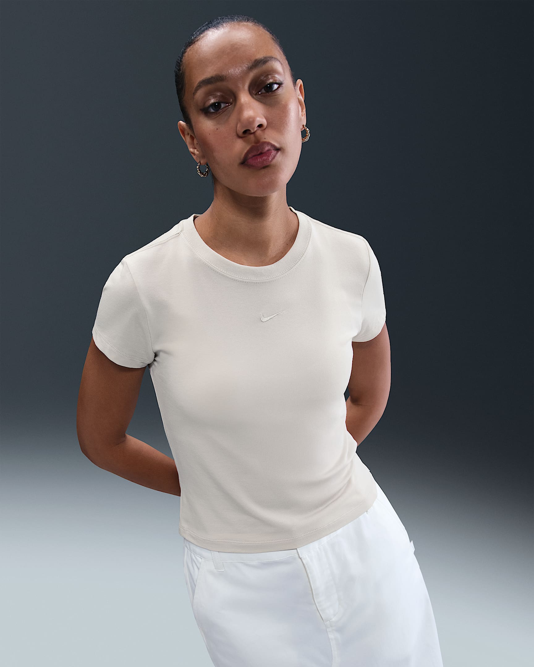 Nike Sportswear Chill Knit Women's T-Shirt - Light Bone