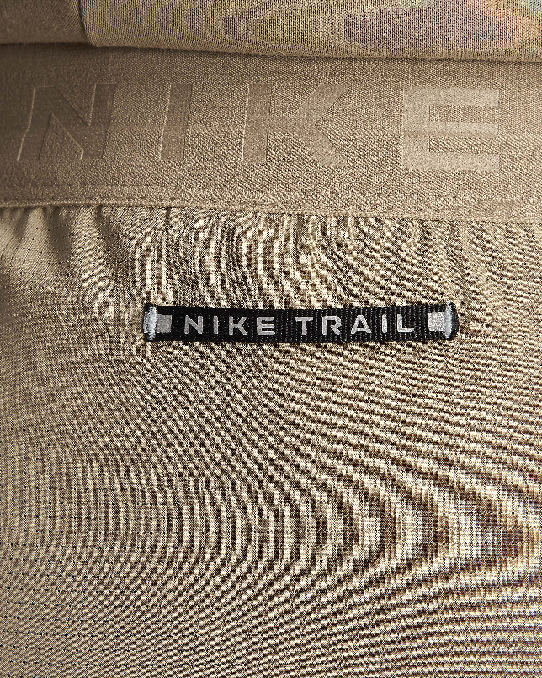 Nike Trail Stride Men's 18cm (approx.) Dri-FIT Brief-Lined Running Shorts - Khaki/Khaki/Black