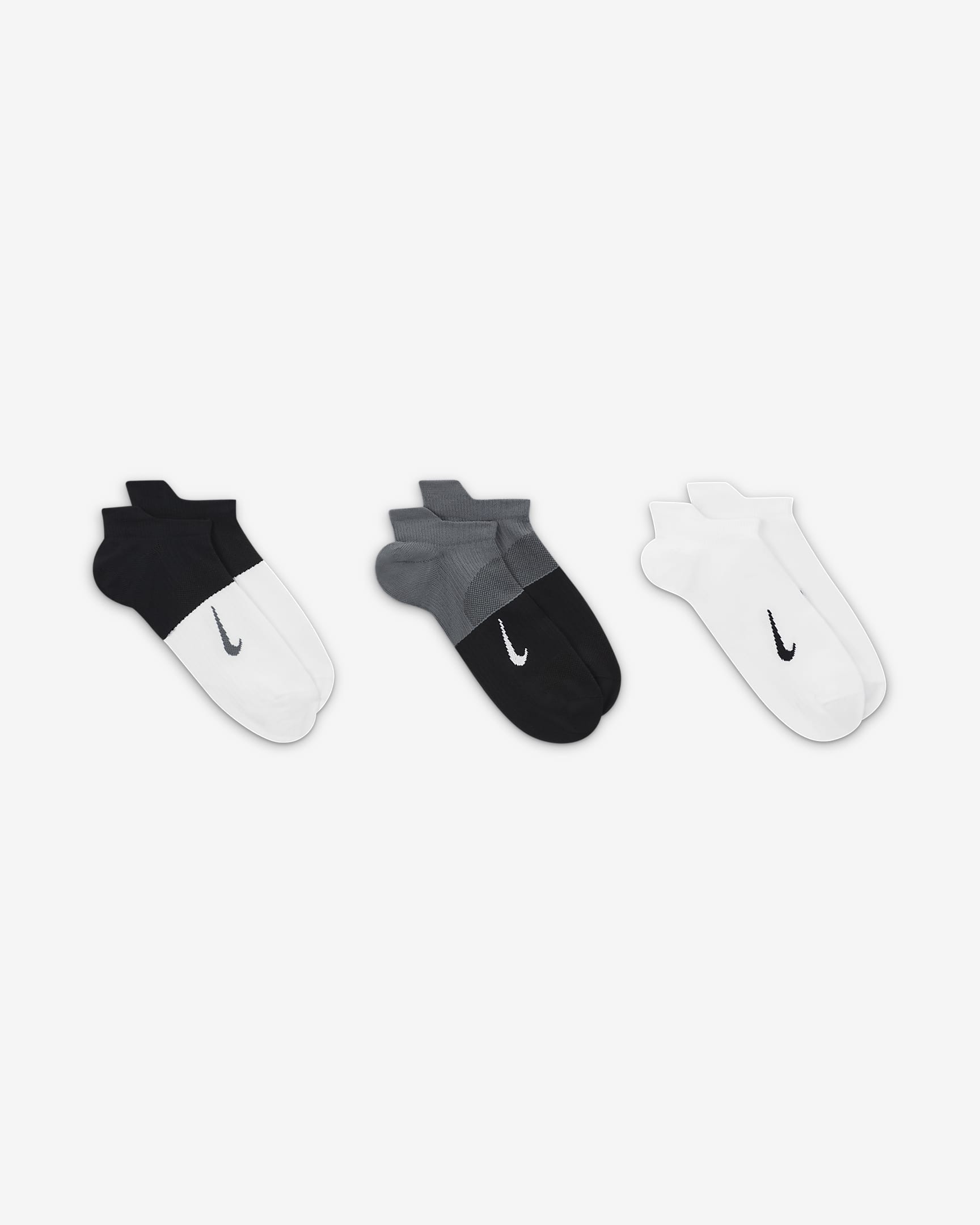 Nike Everyday Plus Lightweight Women's Training No-Show Socks (3 Pairs) - Multi-Colour