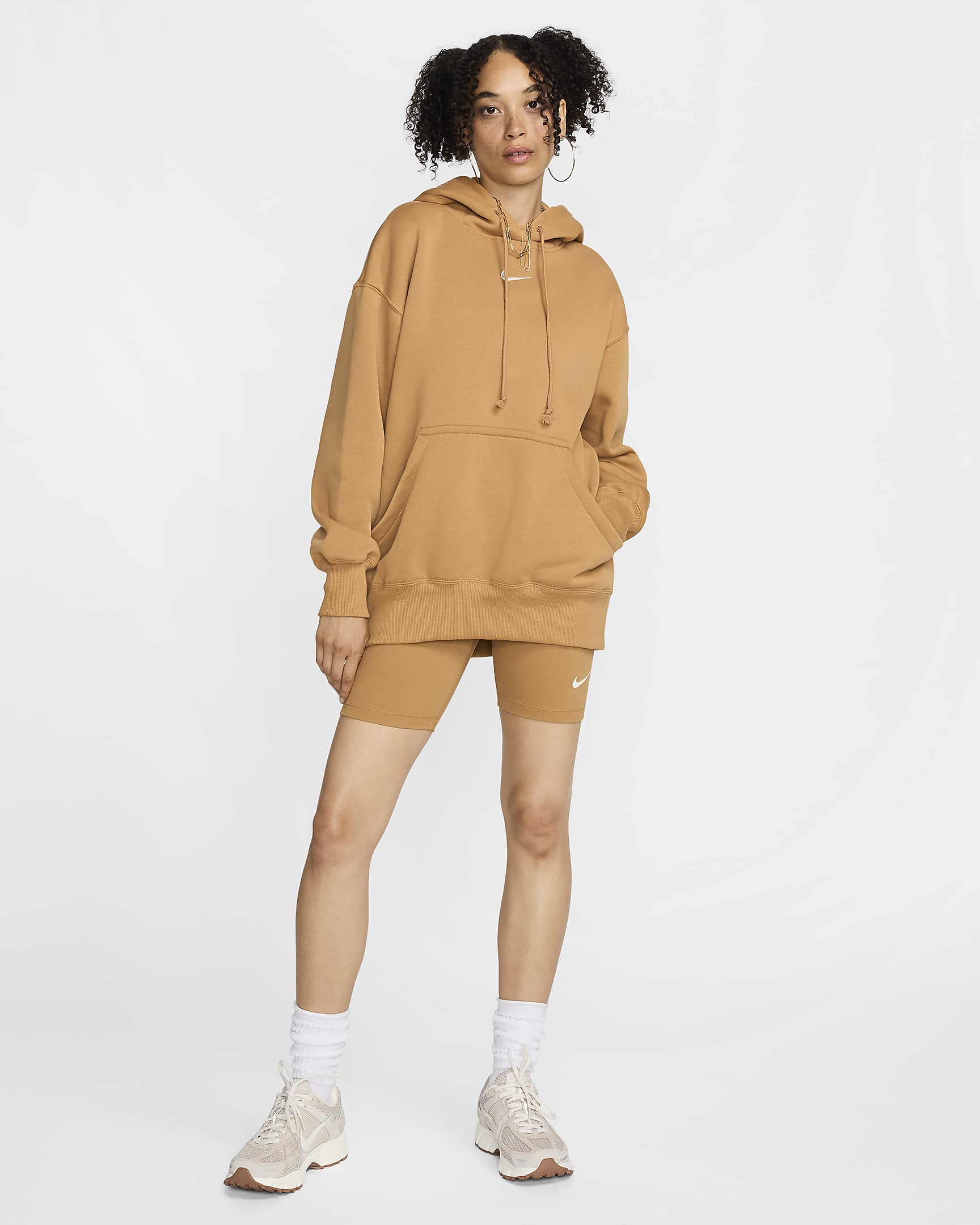 Nike Sportswear Phoenix Fleece Women's Oversized Pullover Hoodie - Flax/Sail