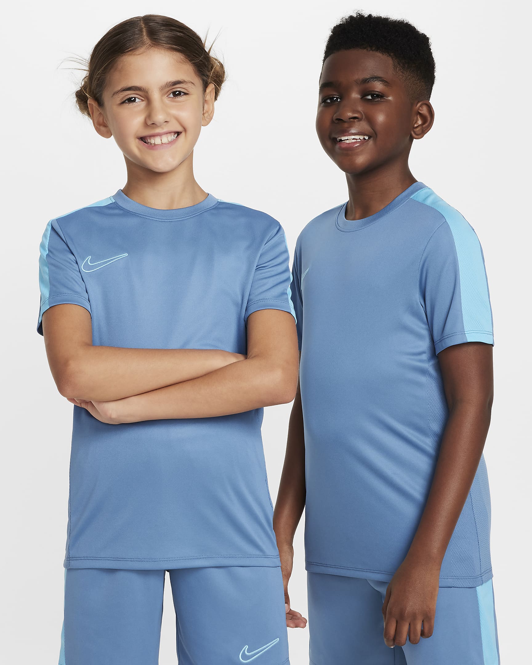 Camiseta de fútbol para niños Nike Dri-FIT Academy23 - Tormenta del Egeo/Azul báltico/Azul báltico