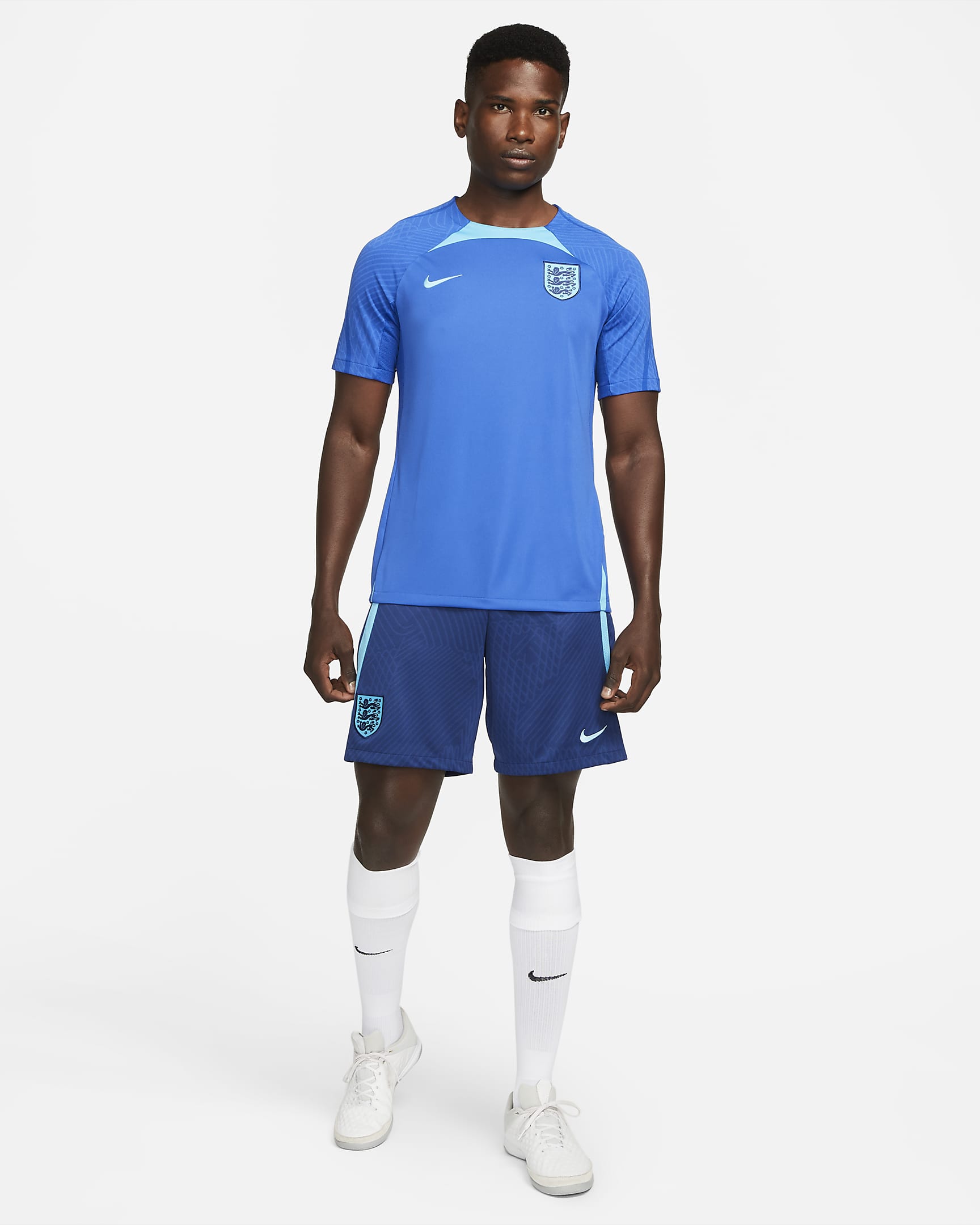 England Strike Men's Nike Dri-FIT Short-Sleeve Football Top - Game Royal/Blue Fury/Blue Fury