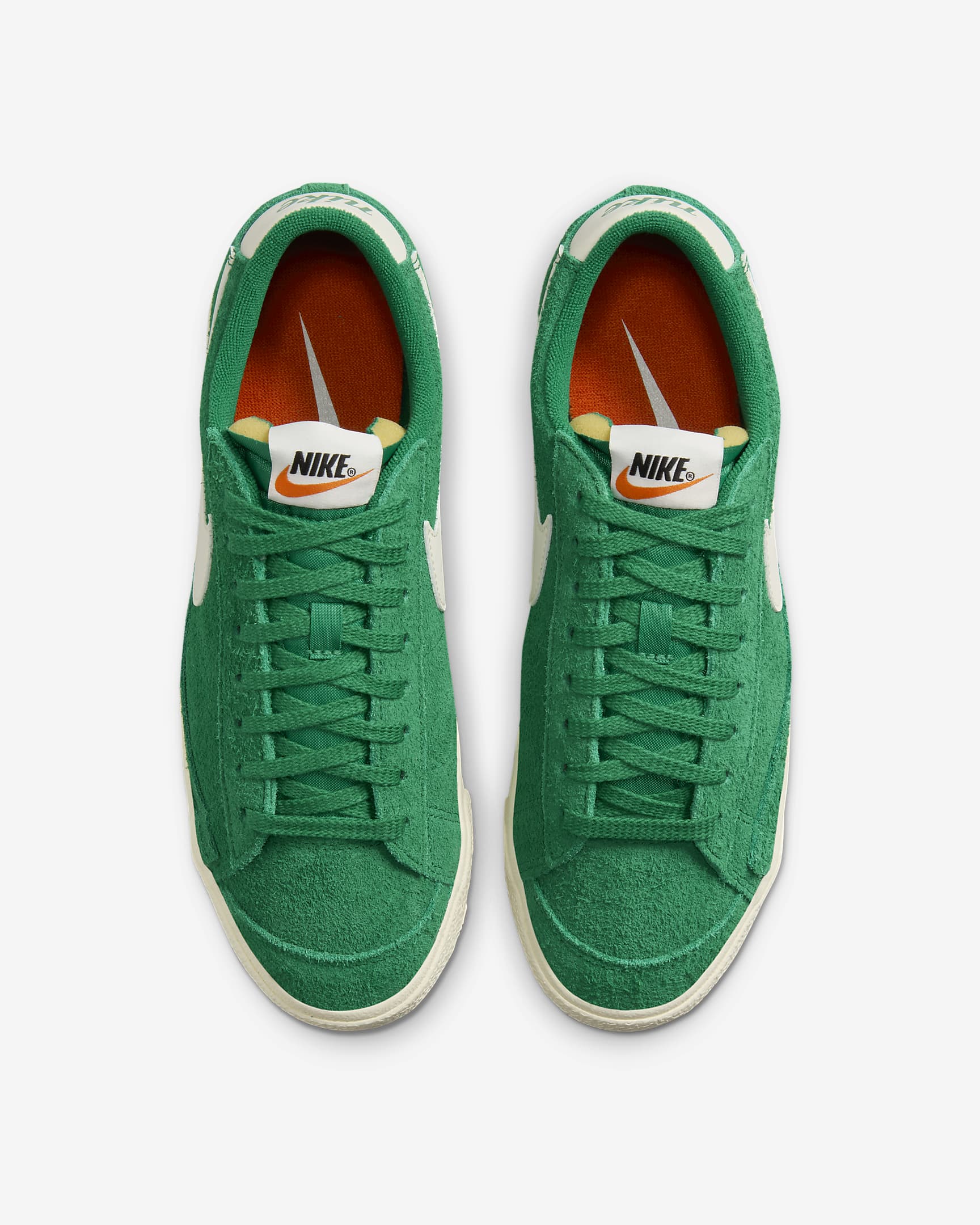 Nike Blazer Low '77 Vintage Women's Shoes - Malachite/Coconut Milk/Team Orange/Pale Ivory