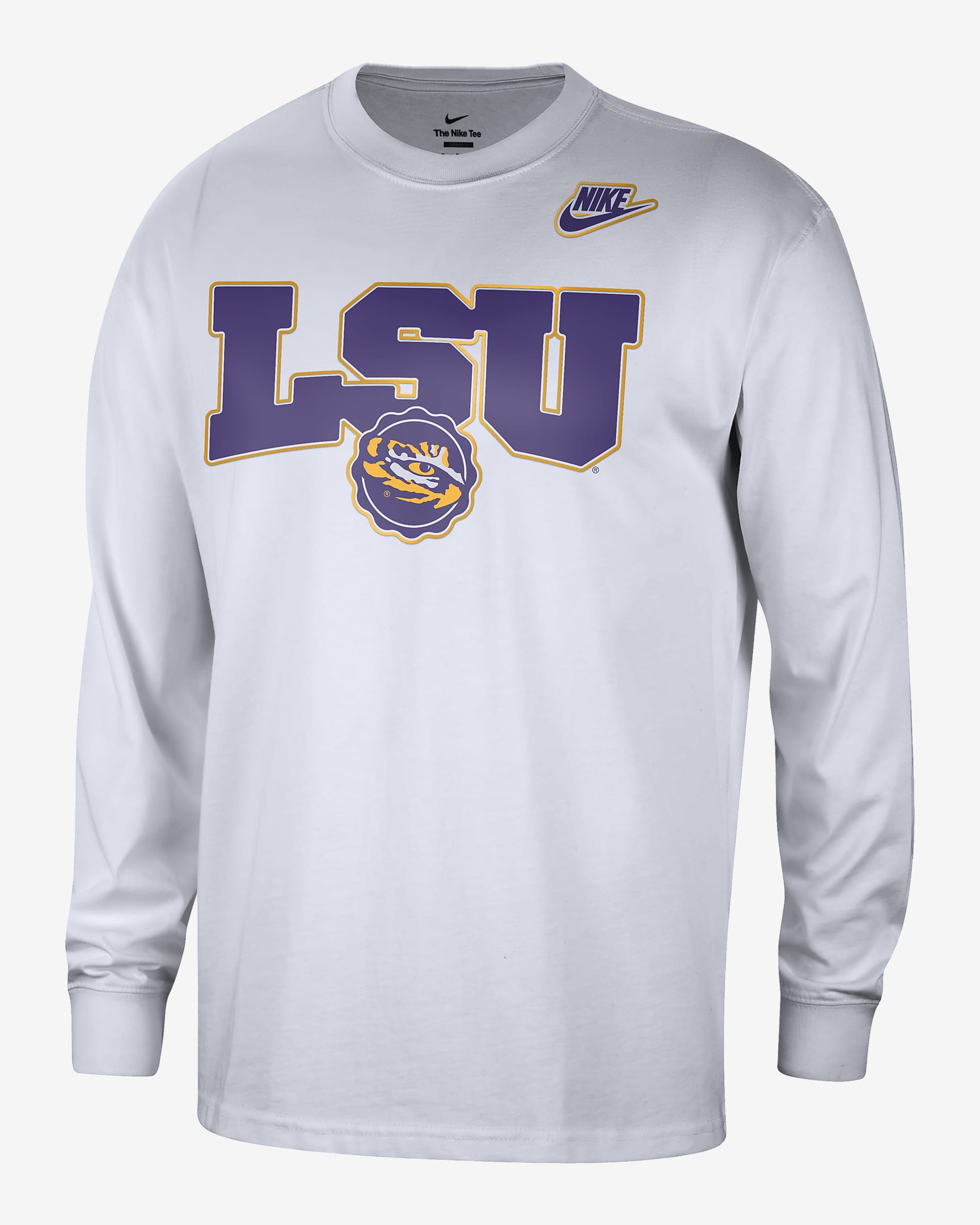 LSU Max90 Men's Nike College Crew-Neck Long-Sleeve T-Shirt. Nike.com