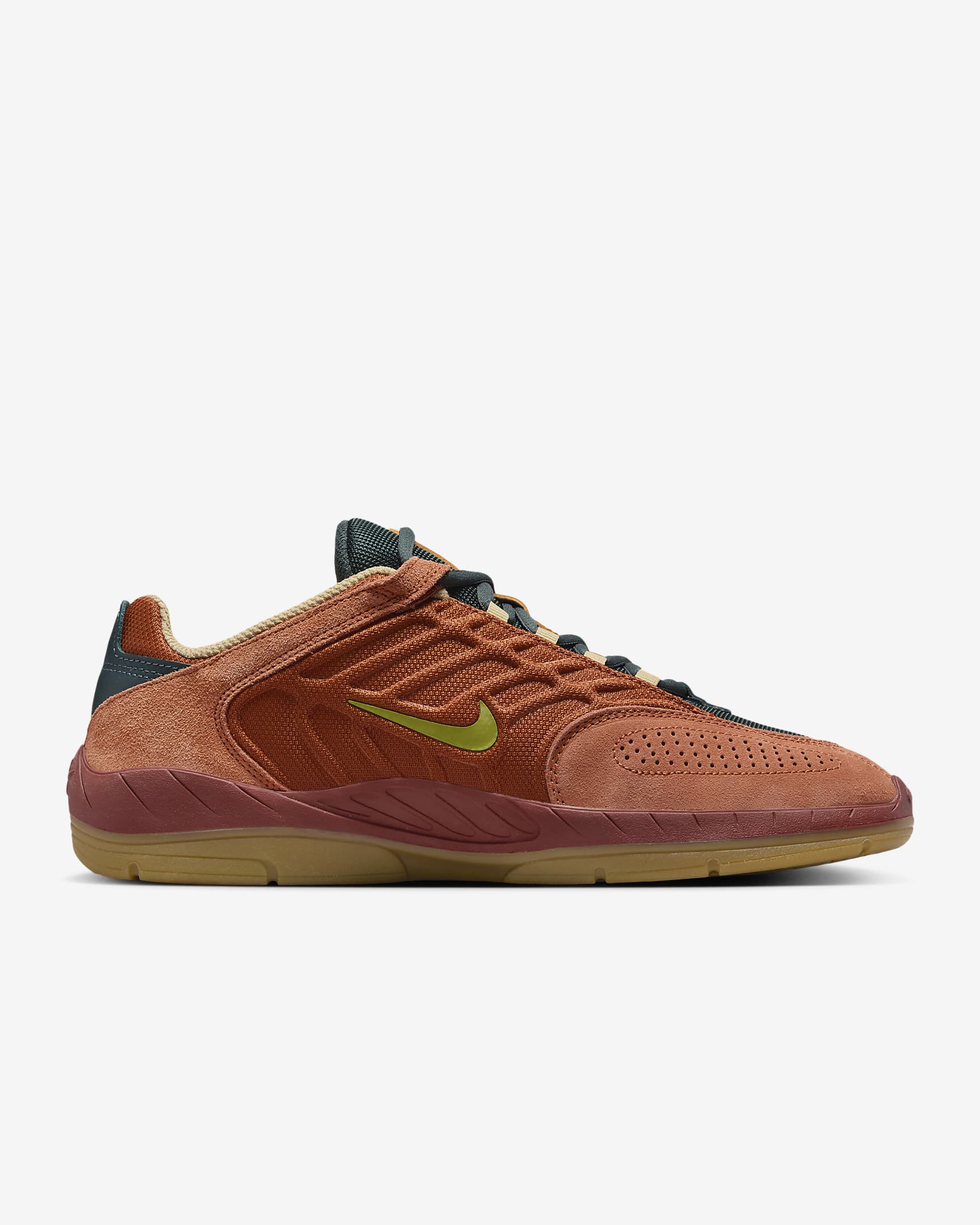 Nike SB Vertebrae Skate Shoes - Dark Russet/Desert Orange/Deep Jungle/Pear