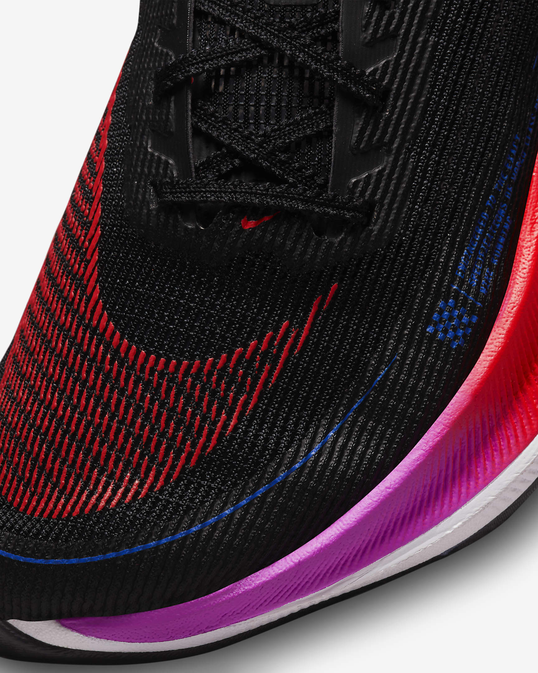 Nike Vaporfly 2 Women's Road Racing Shoes - Black/Fuchsia Dream/White/Bright Crimson