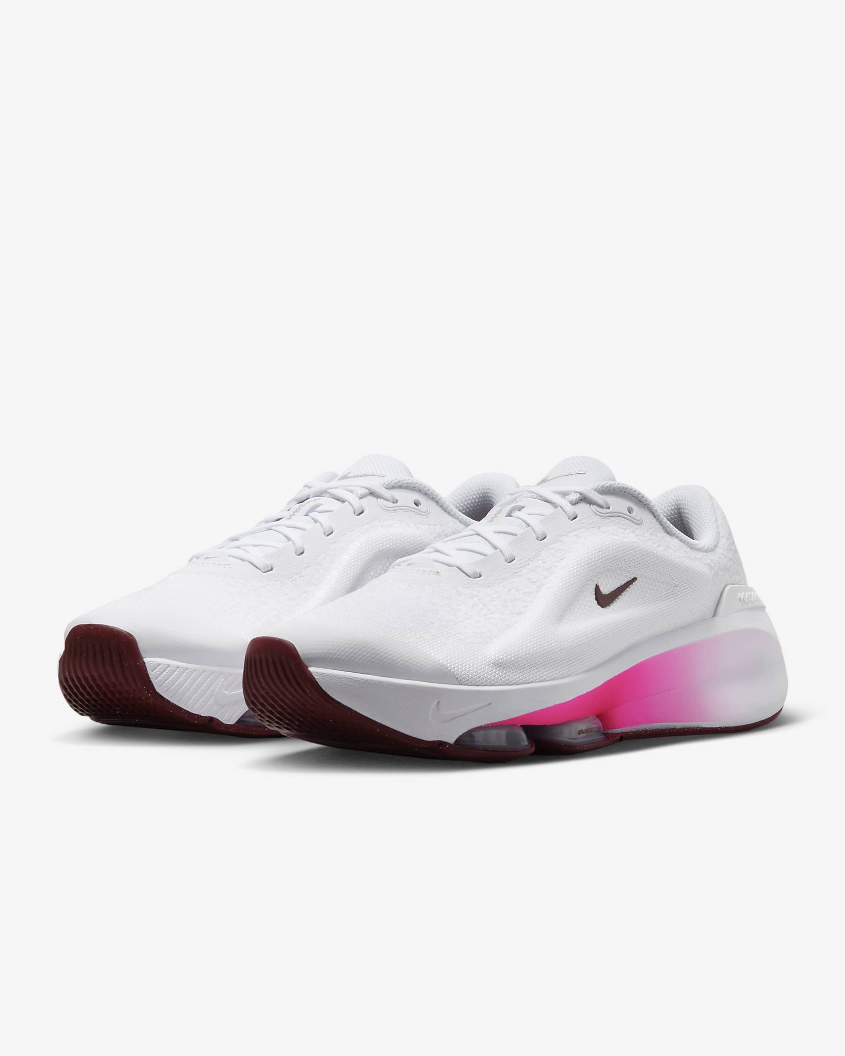 Nike Versair Women's Workout Shoes - White/Fierce Pink/Metallic Silver/Dark Team Red