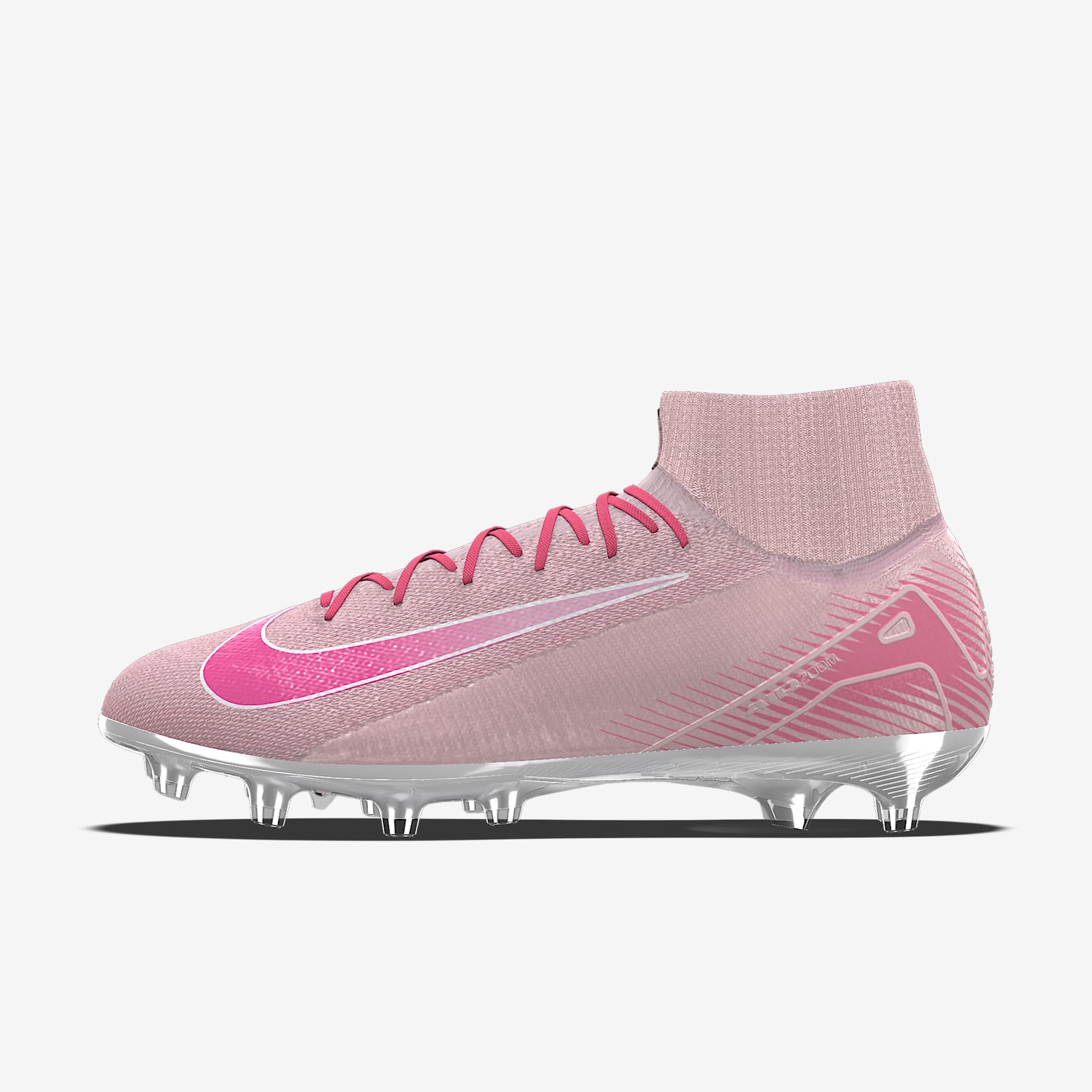 Nike Mercurial Superfly 10 Elite By You Custom AG-Pro High-Top Football Boot - Pink Foam/Hyper Pink/Pink Foam
