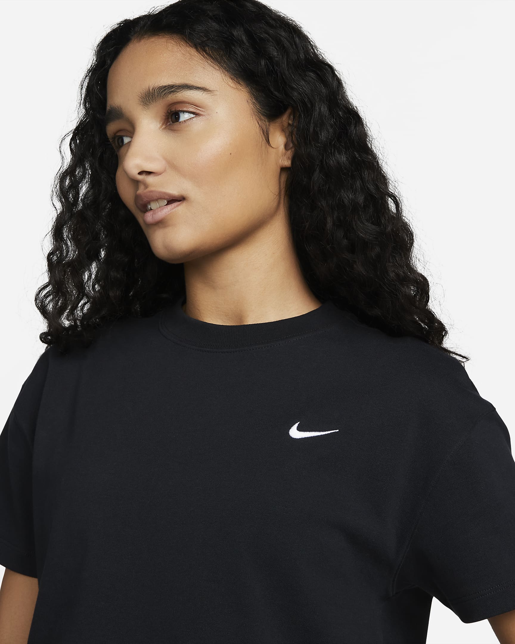 Nike Solo Swoosh Women's T-Shirt - Black/White