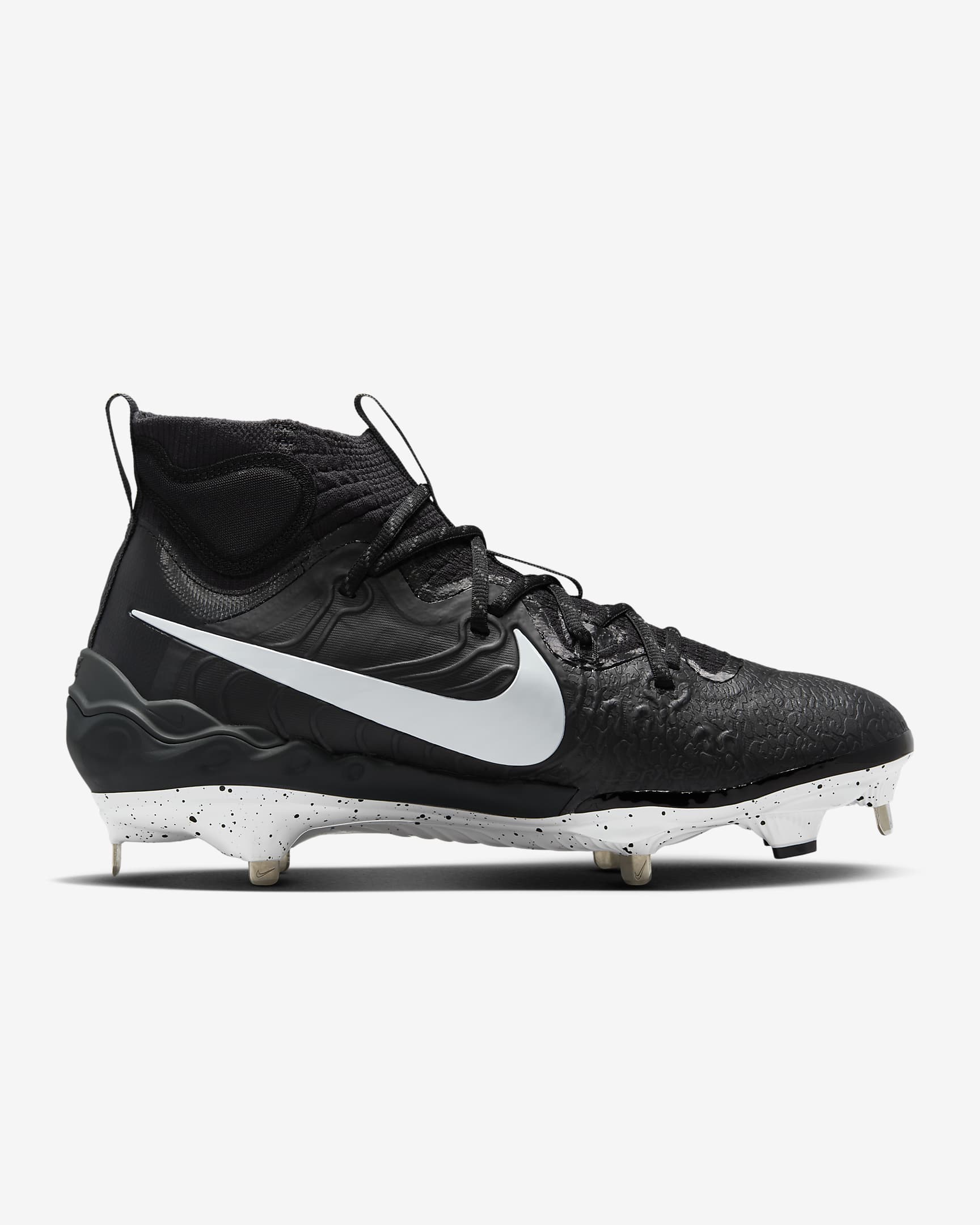 Nike Alpha Huarache NXT Men's Baseball Cleats - Black/Dark Smoke Grey/White