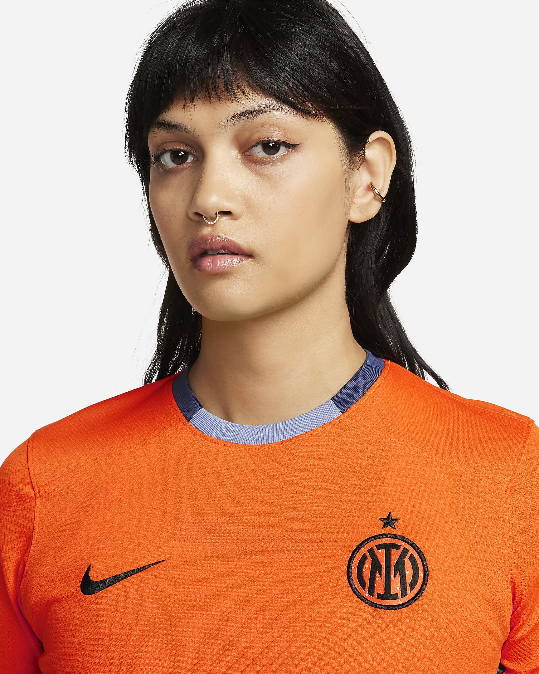 Inter Milan 2023/24 Stadium Third Women's Nike Dri-FIT Football Shirt - Safety Orange/Thunder Blue/Ashen Slate/Black